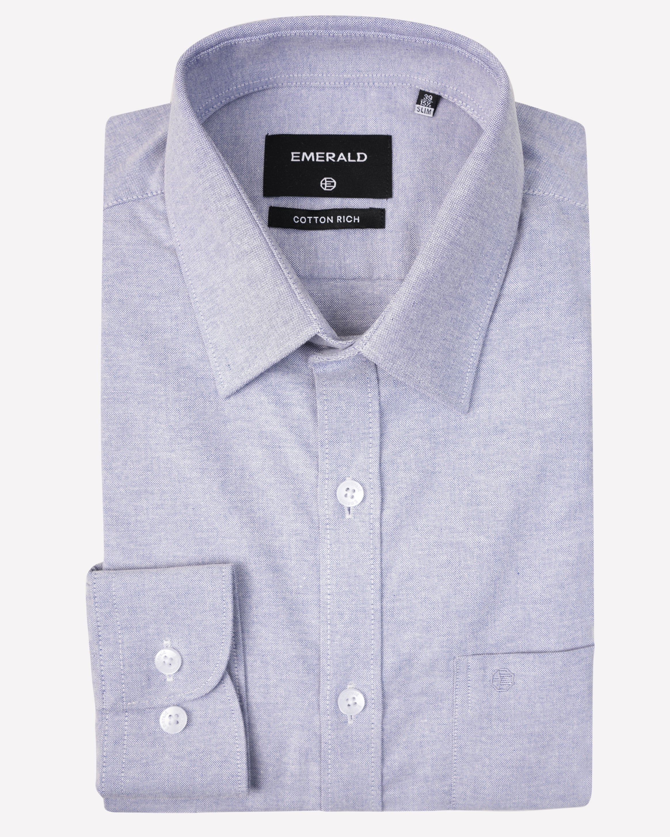 Emerald Formal Plain Slim Fit-Royal
