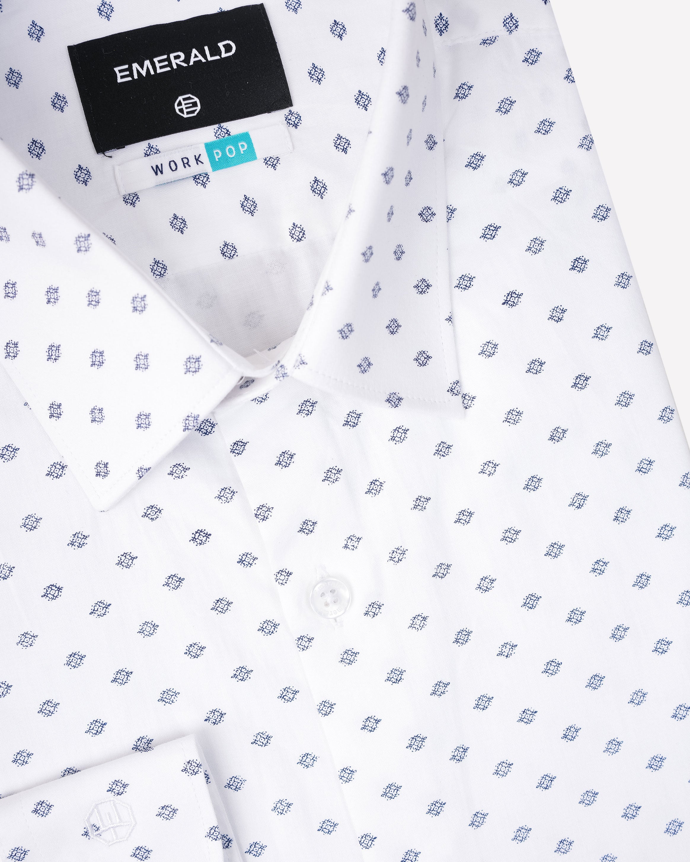 Emerald Formal Printed Slim Fit-Twilight
