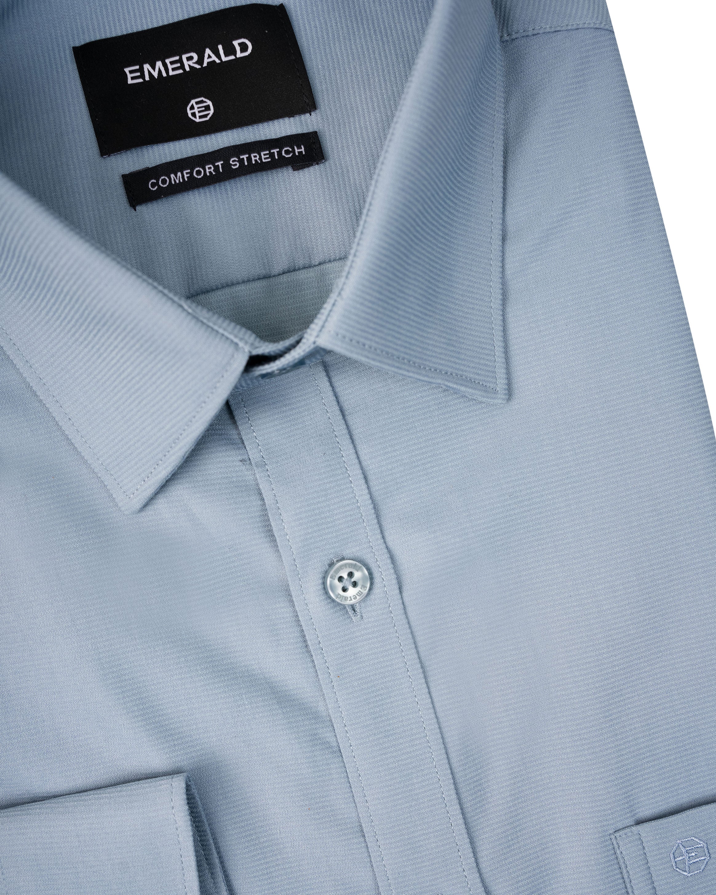 Emerald Formal Dobby Slim Fit-Ashley Blue