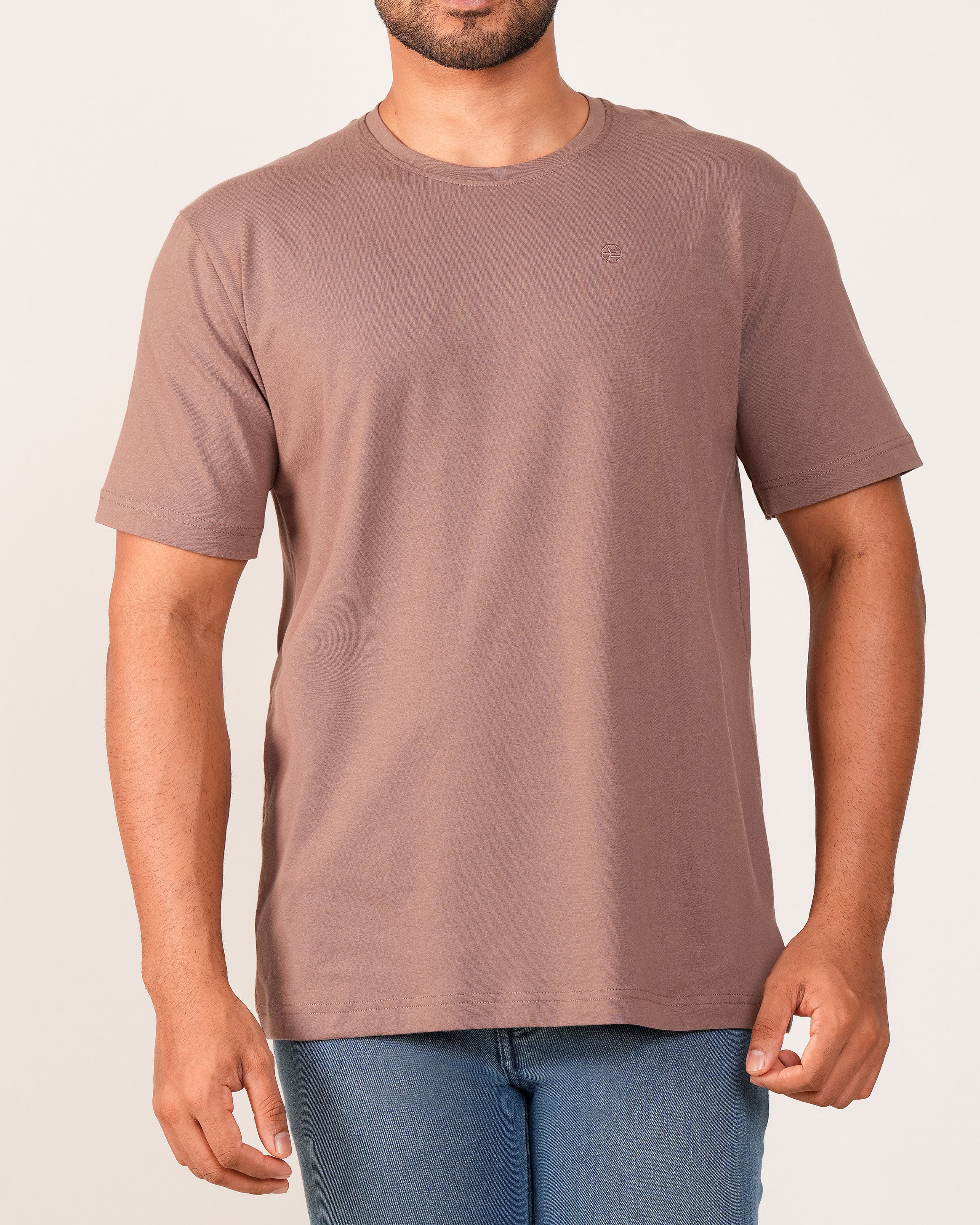 Emerald Crew Neck Tee - Rawhide