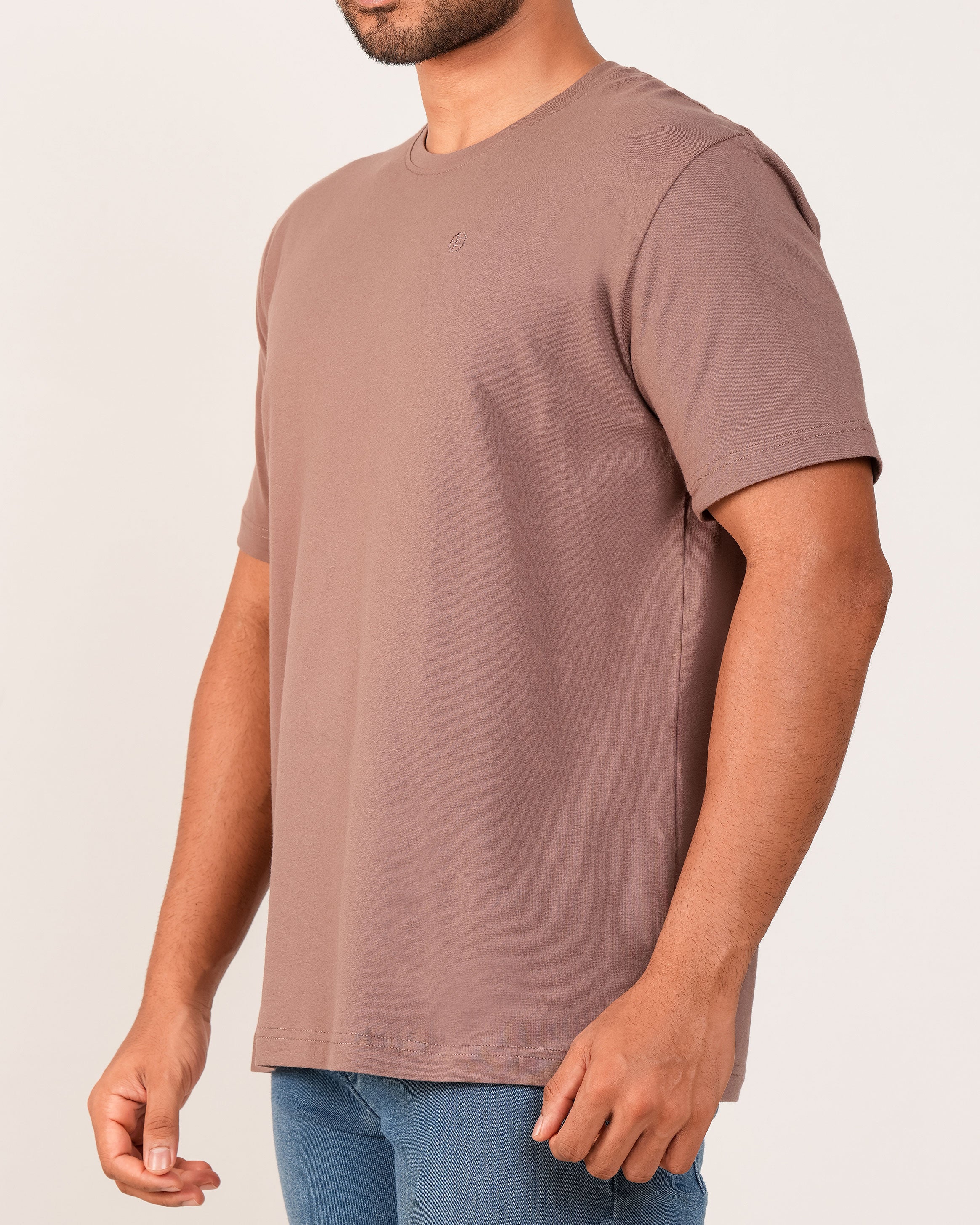 Emerald Crew Neck Tee - Rawhide