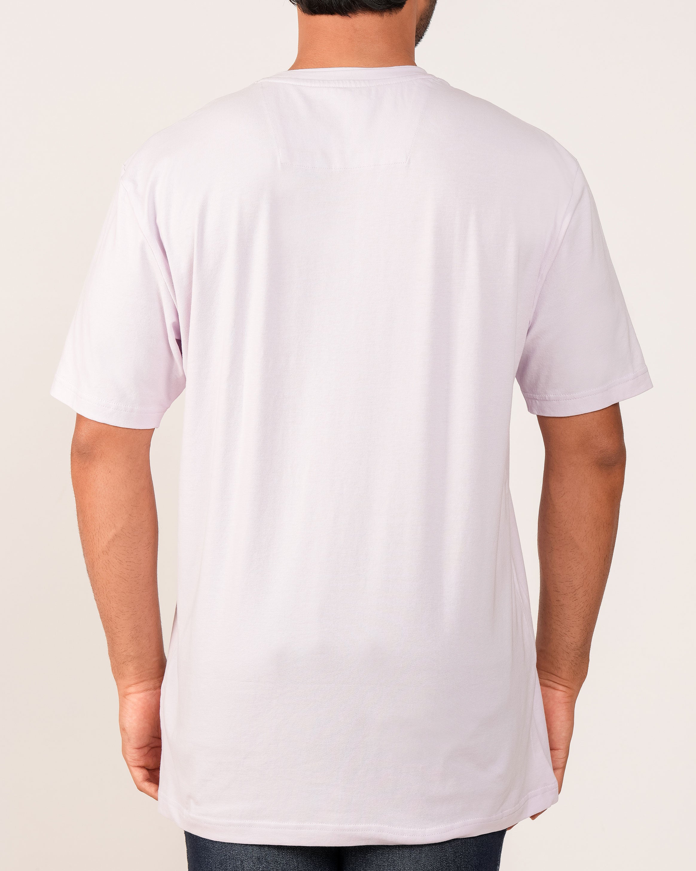 Emerald Oversized Crew Neck Tee - Orchid Hush