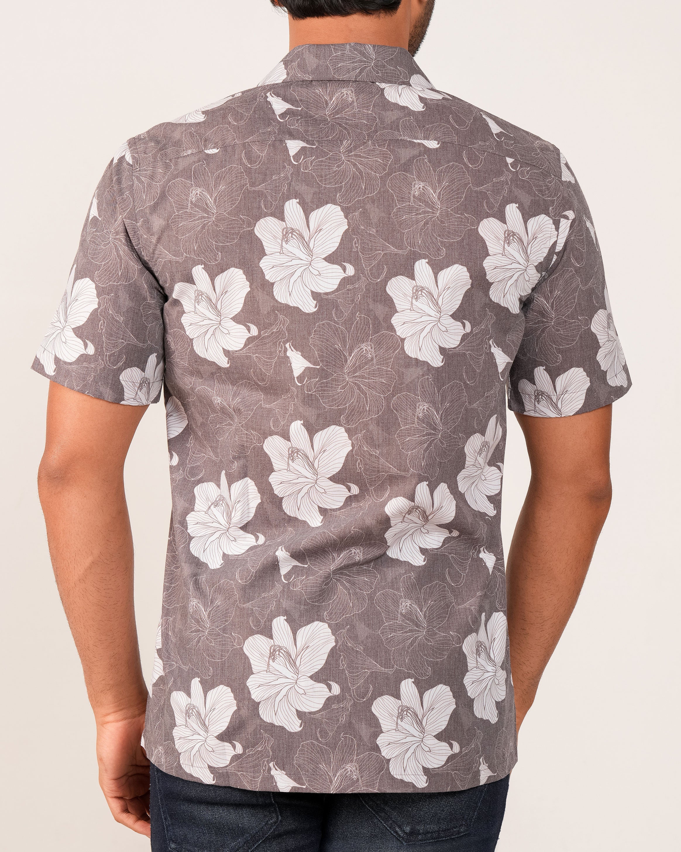 Emerald Casual Printed Leisure Fit - Potting Soil