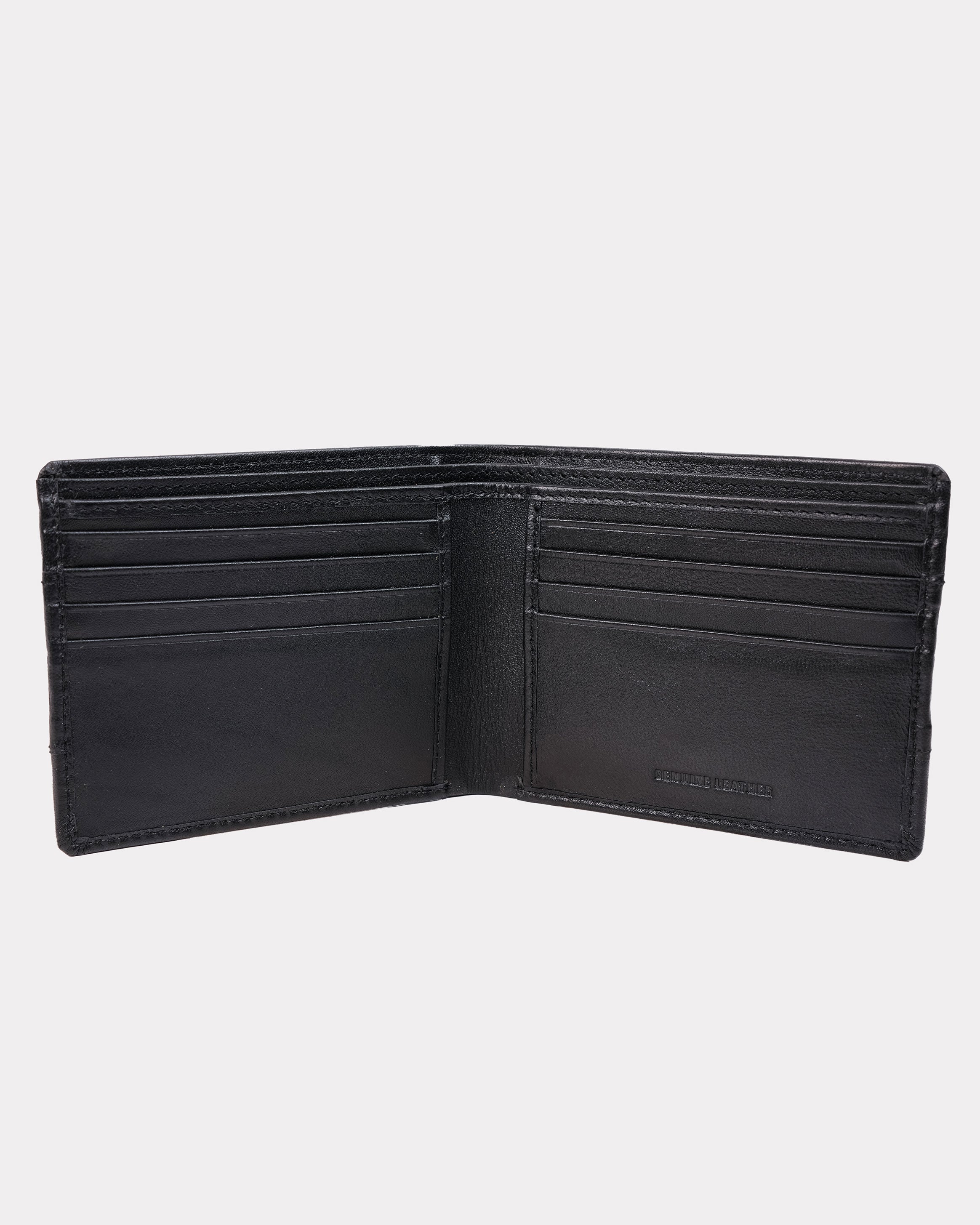 Emerald Bi-Fold Wallet - Black