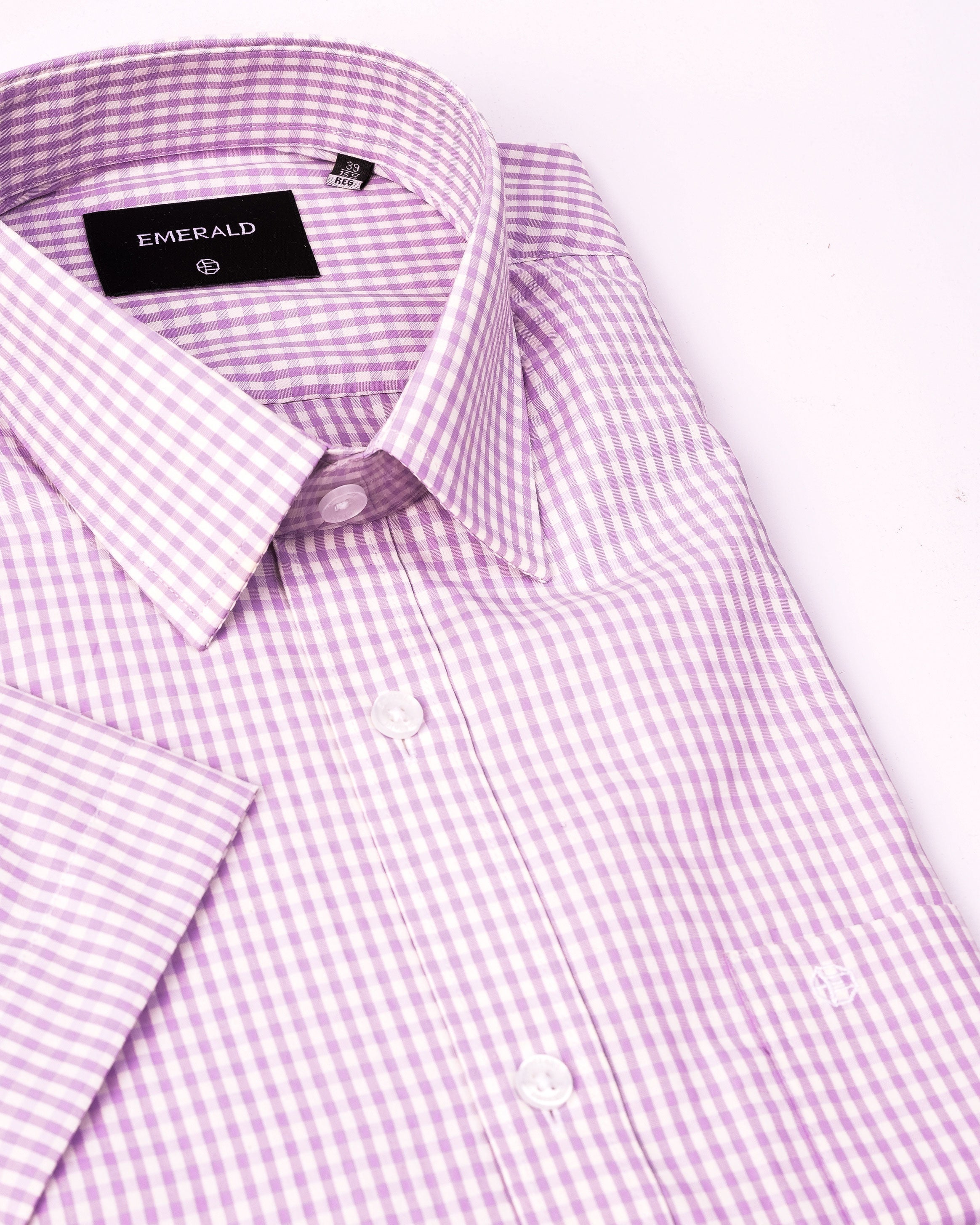 Emerald Formal Checks Regular Fit - Medium Violet