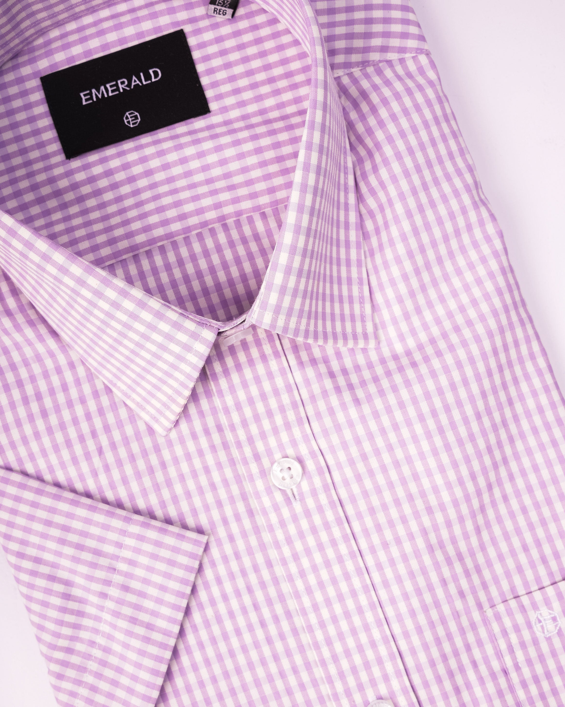 Emerald Formal Checks Regular Fit - Medium Violet