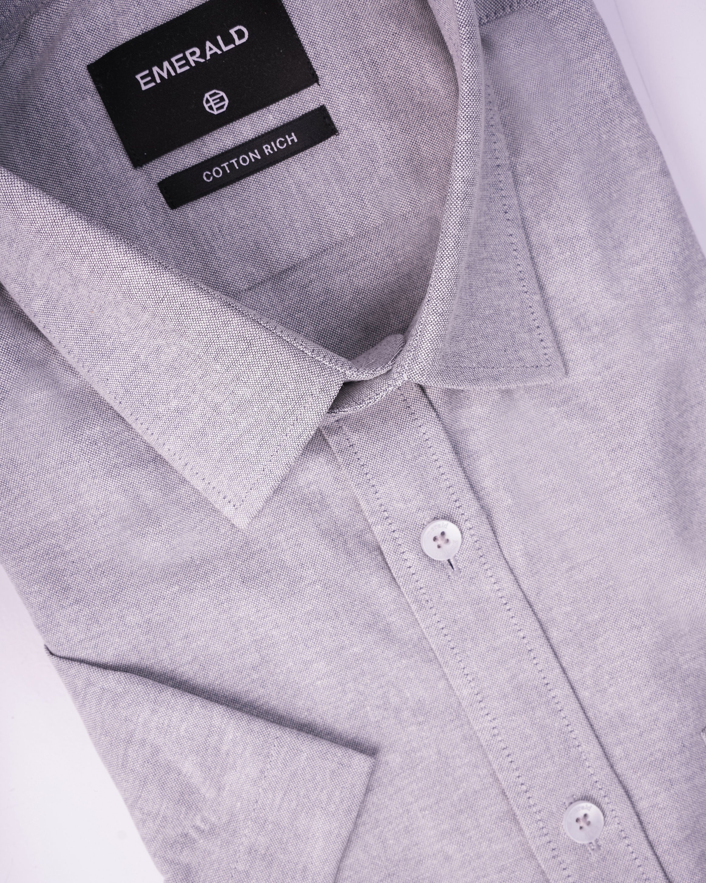 Emerald Formal Oxford Regular Fit - Charcoal