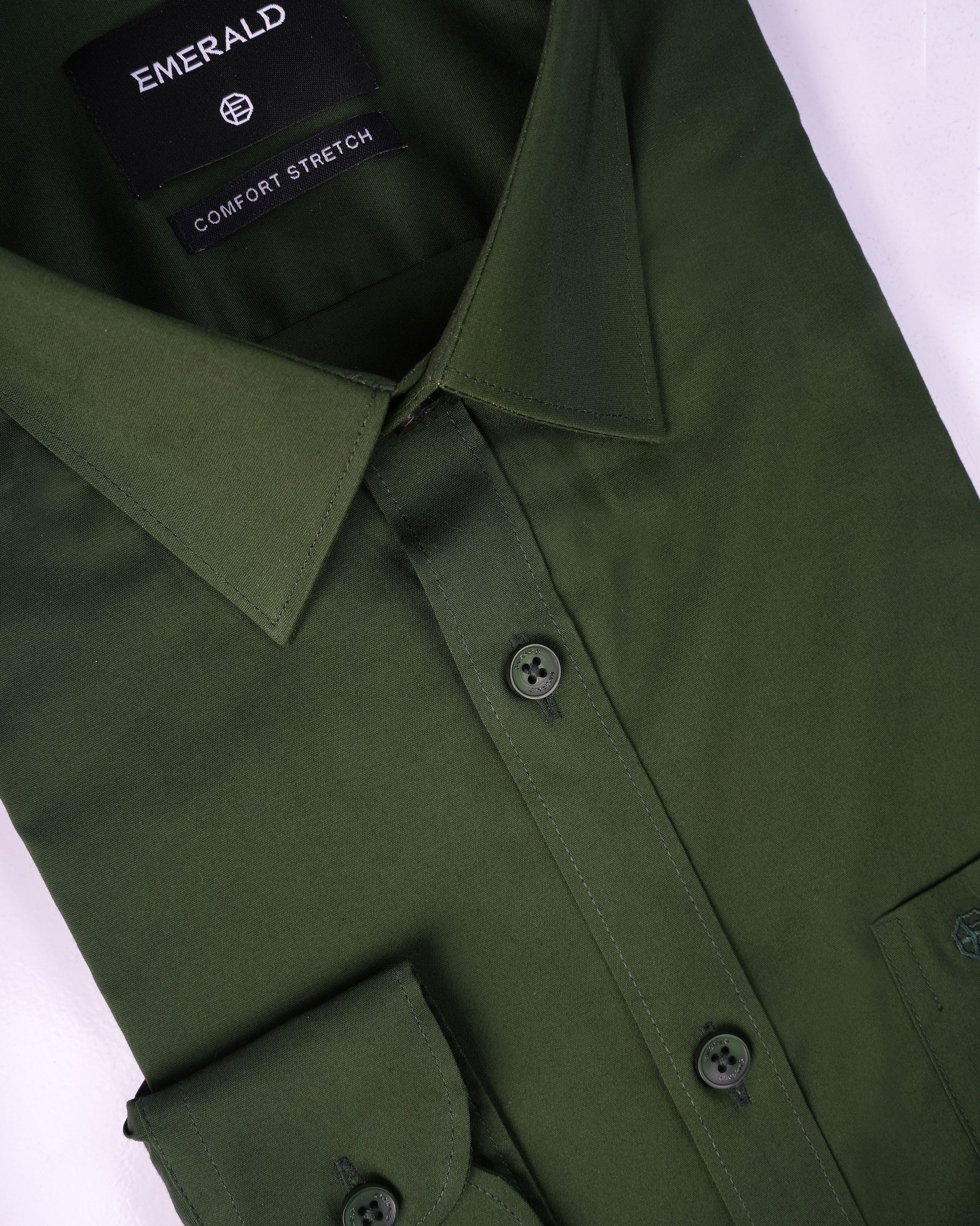 Emerald Formal Dark Plain Slim Fit - Posy Green