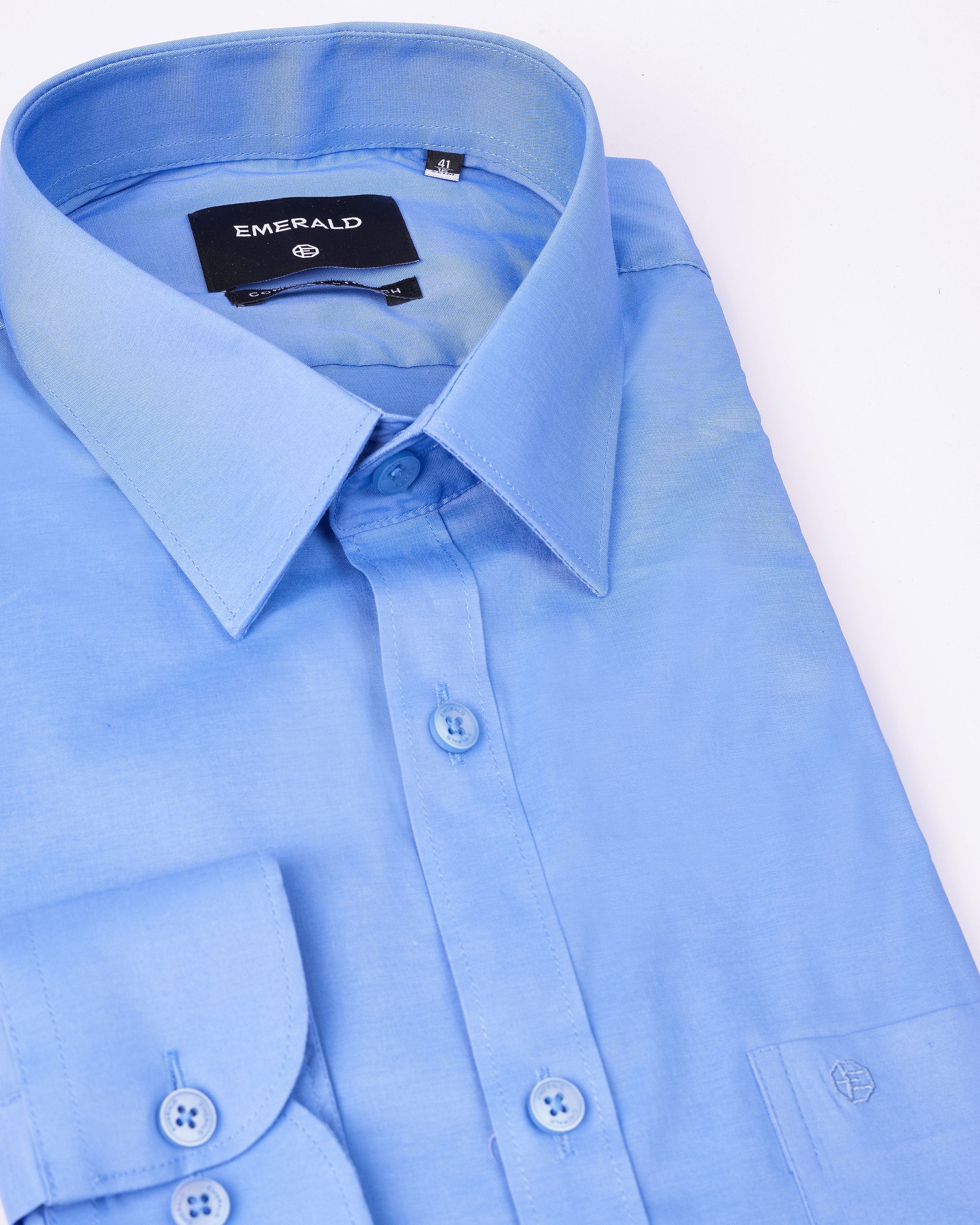 Emerald Formal Plain Slim Fit - Baby Blue