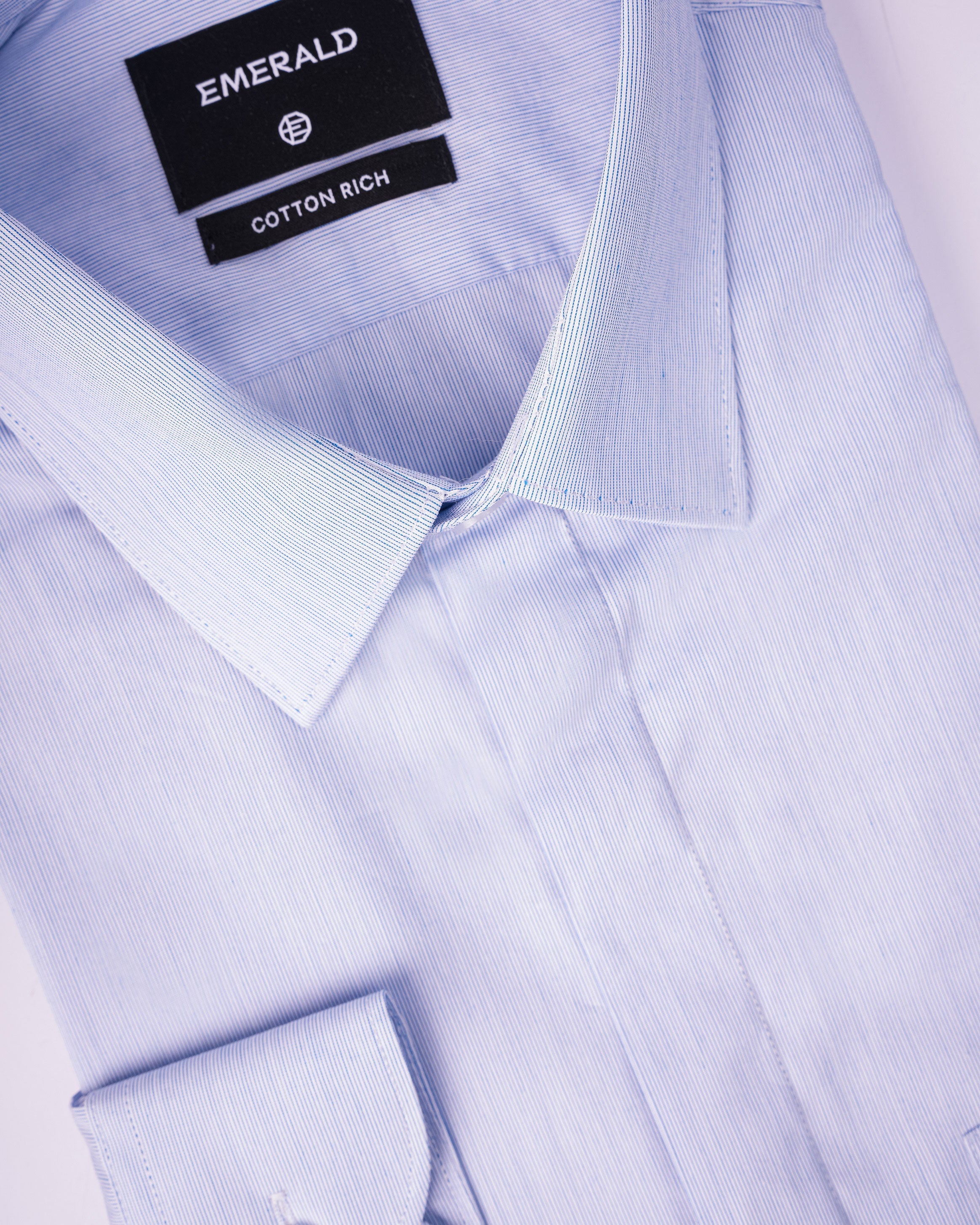 Emerald Formal Plain Slim Fit - Baby Blue