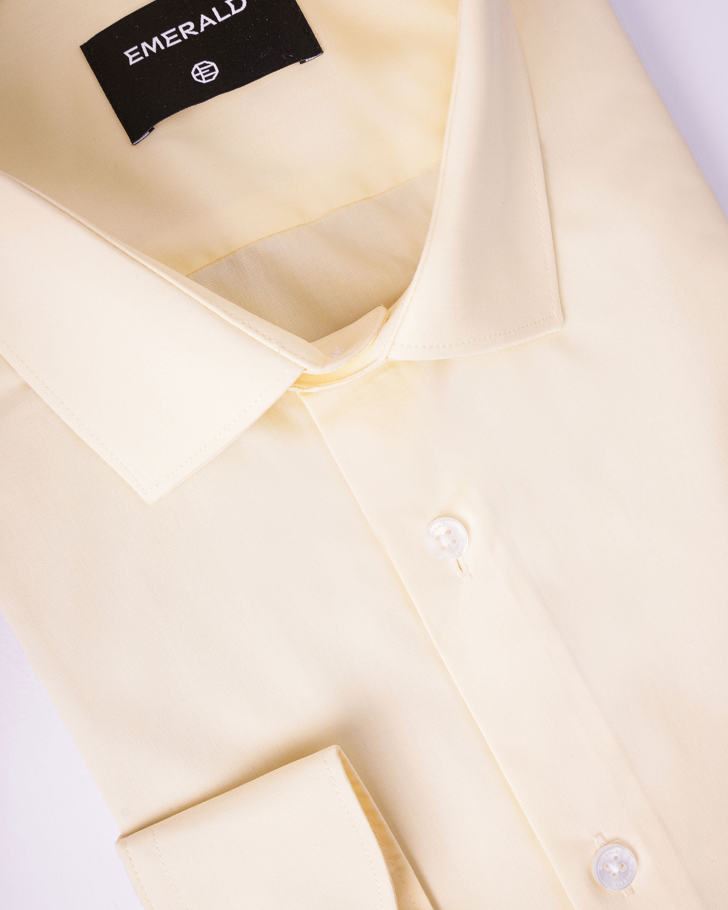 Emerald Formal Plain Slim Fit - Vanilla Custard