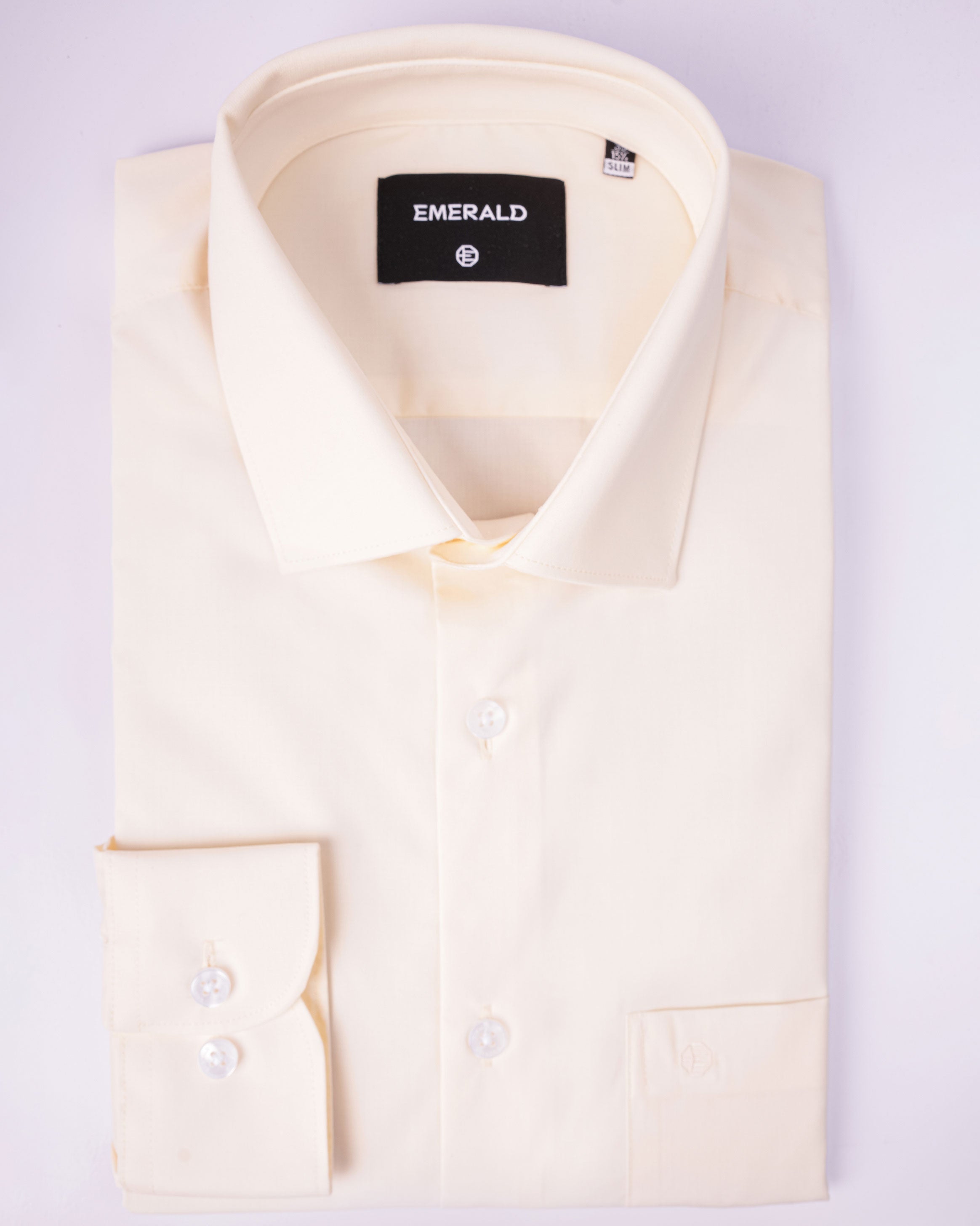 Emerald Formal Plain Slim Fit - Cream