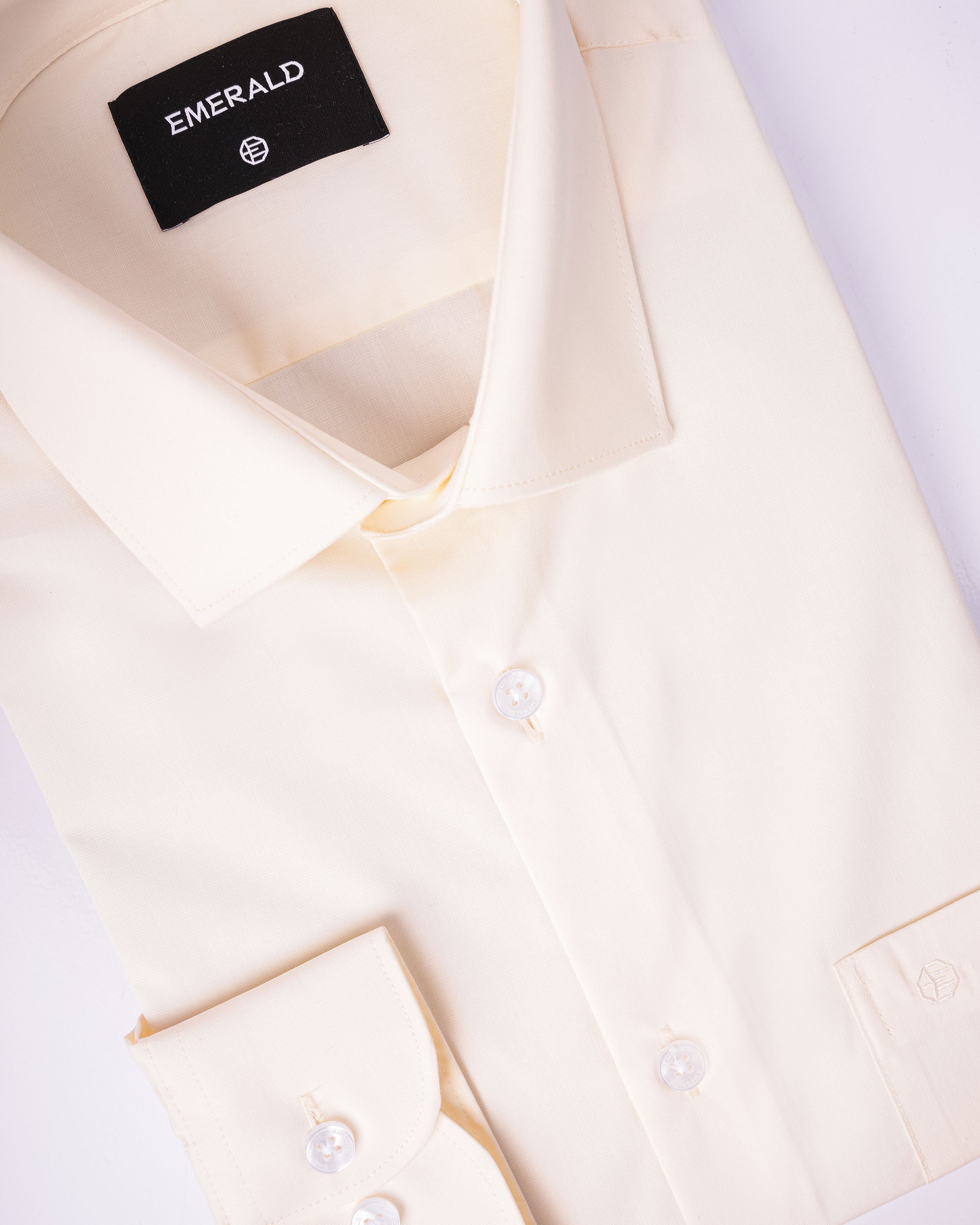 Emerald Formal Plain Slim Fit - Cream