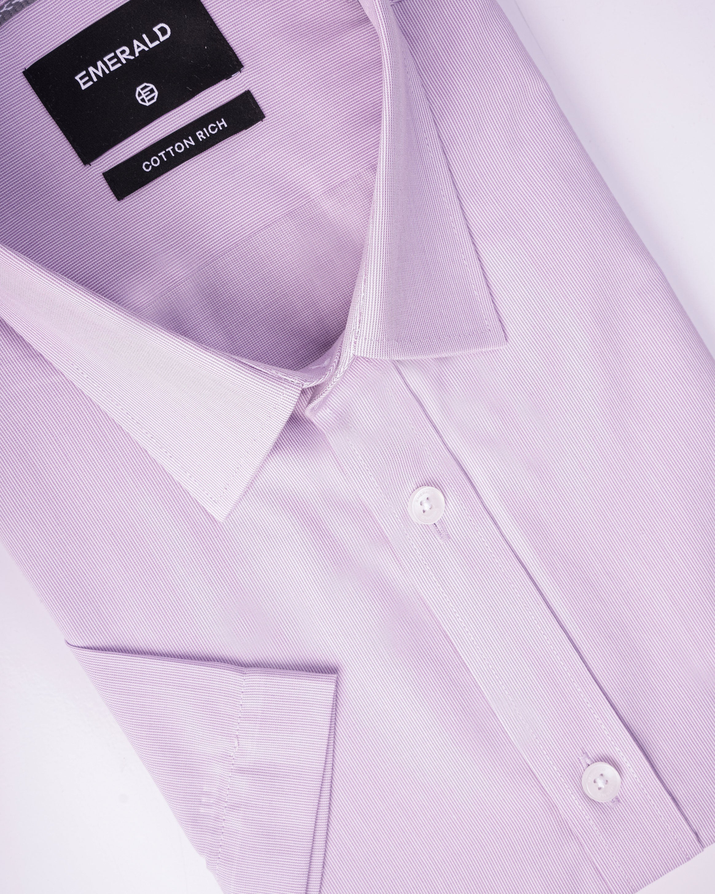 Emerald Corporate Pique Dobby Regular Fit - Medium Violet