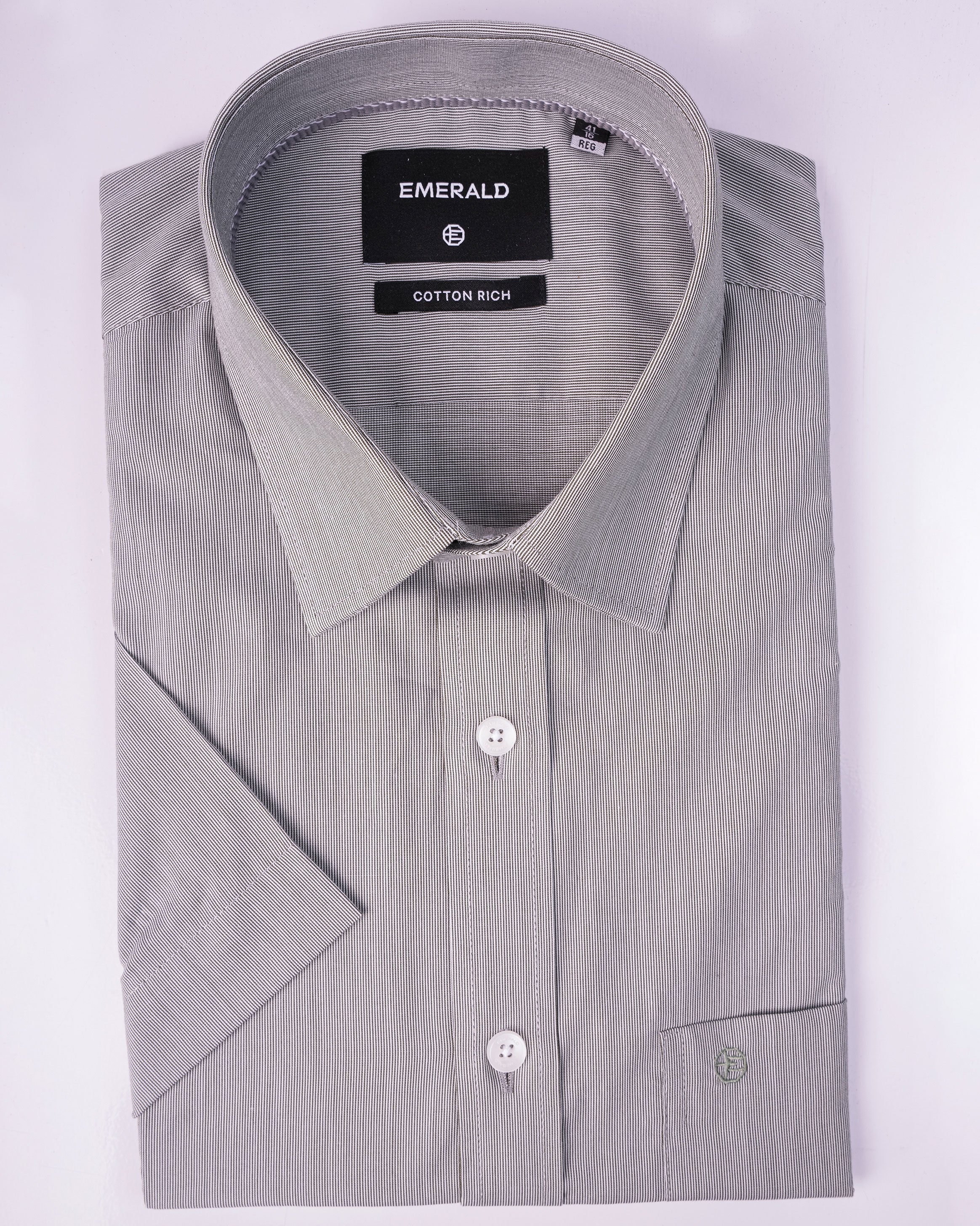Emerald Corporate Pique Dobby Regular Fit - Midnight