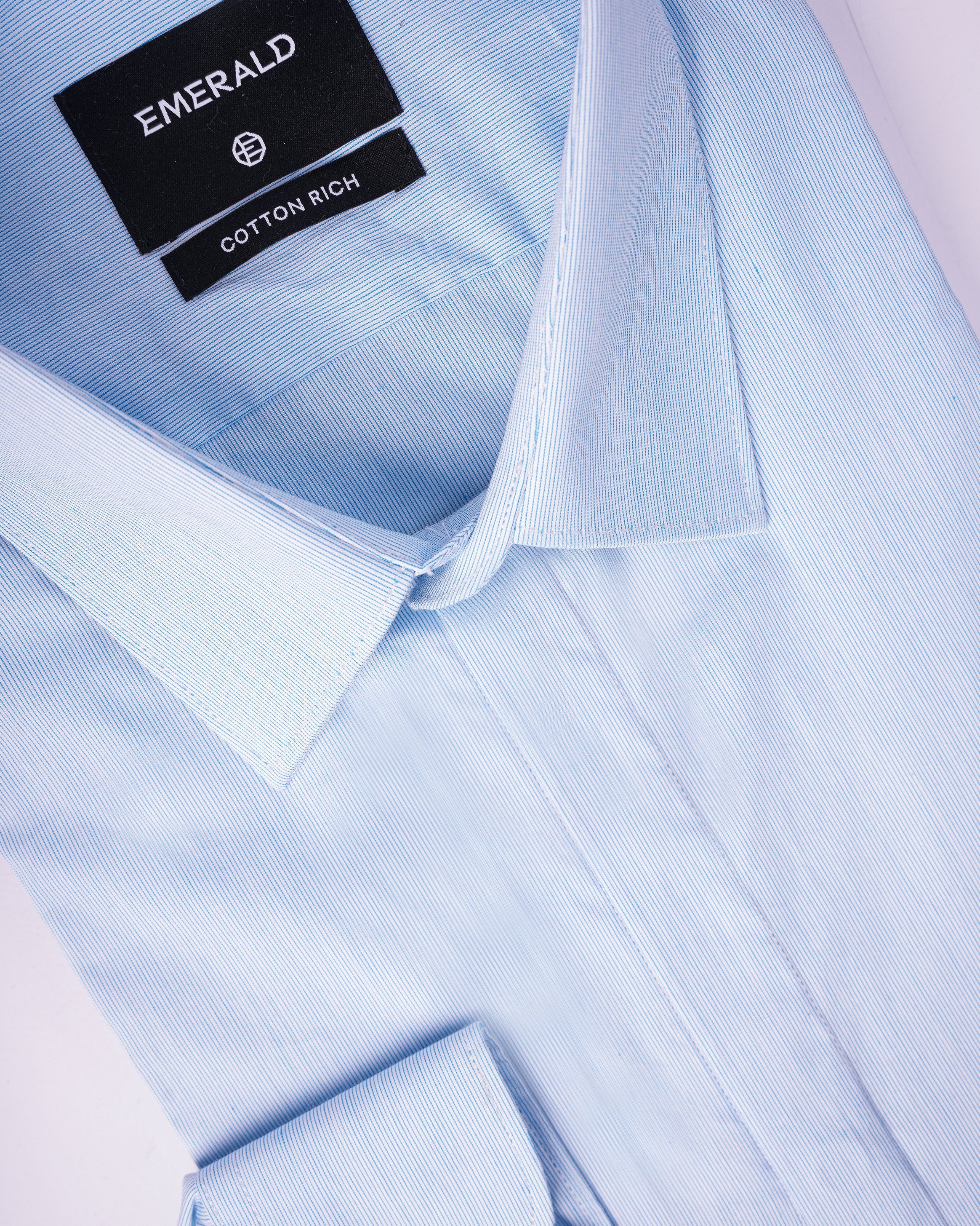 Emerald Formal Plain Slim Fit - Cashmere Blue