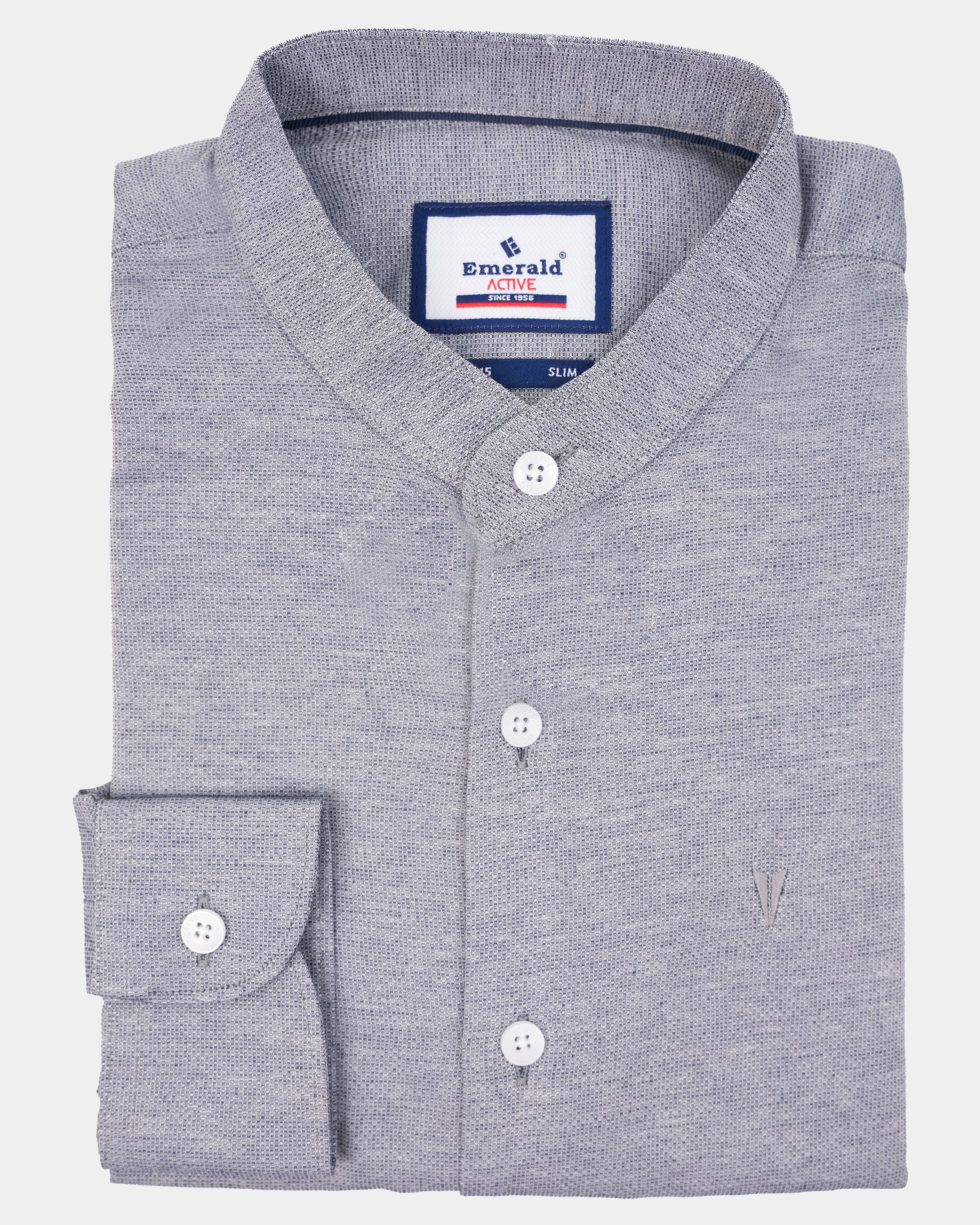 Emerald Active Dobby Slim Fit-High Rice