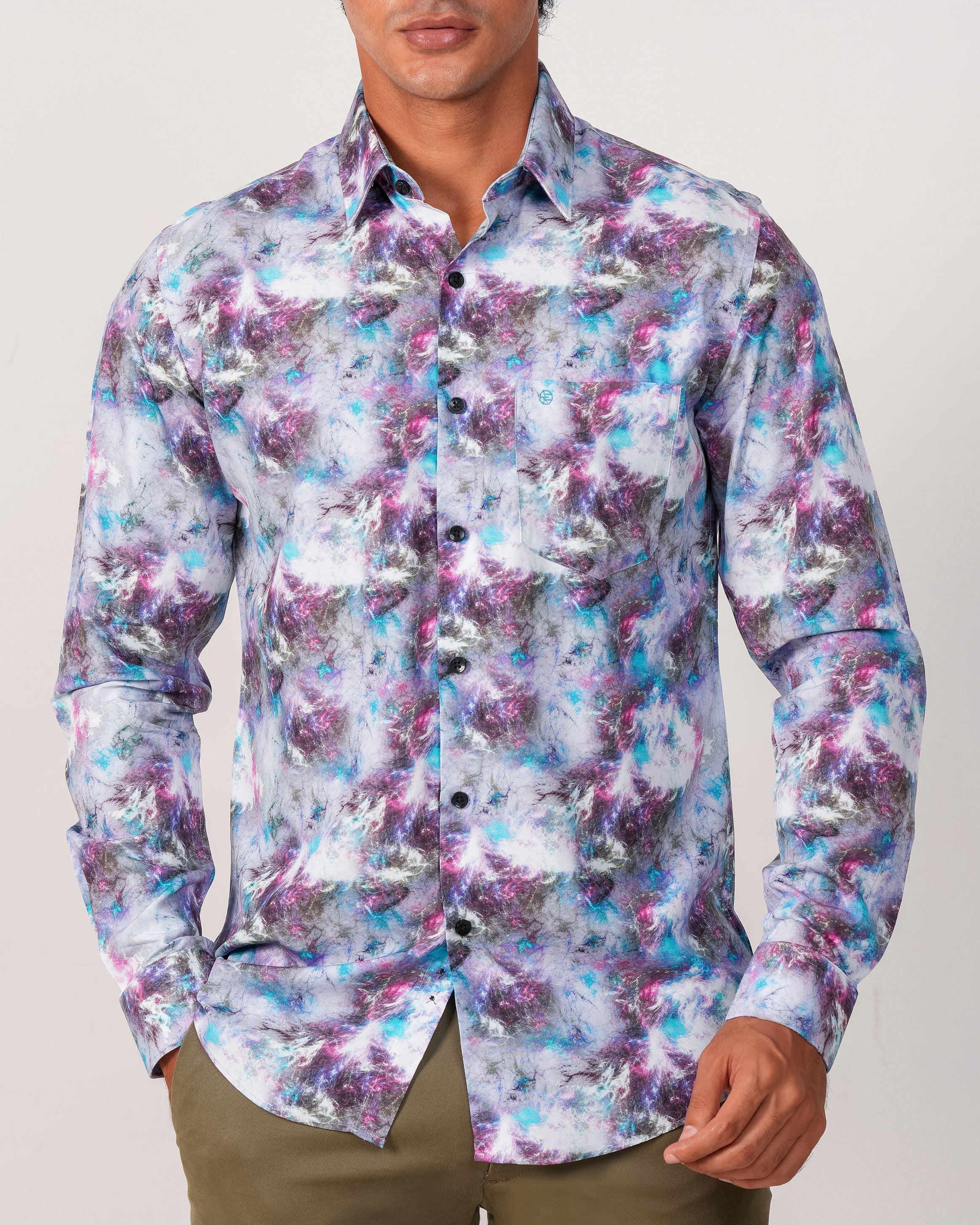 Emerald Evening Printed Slim Fit - Zephyr