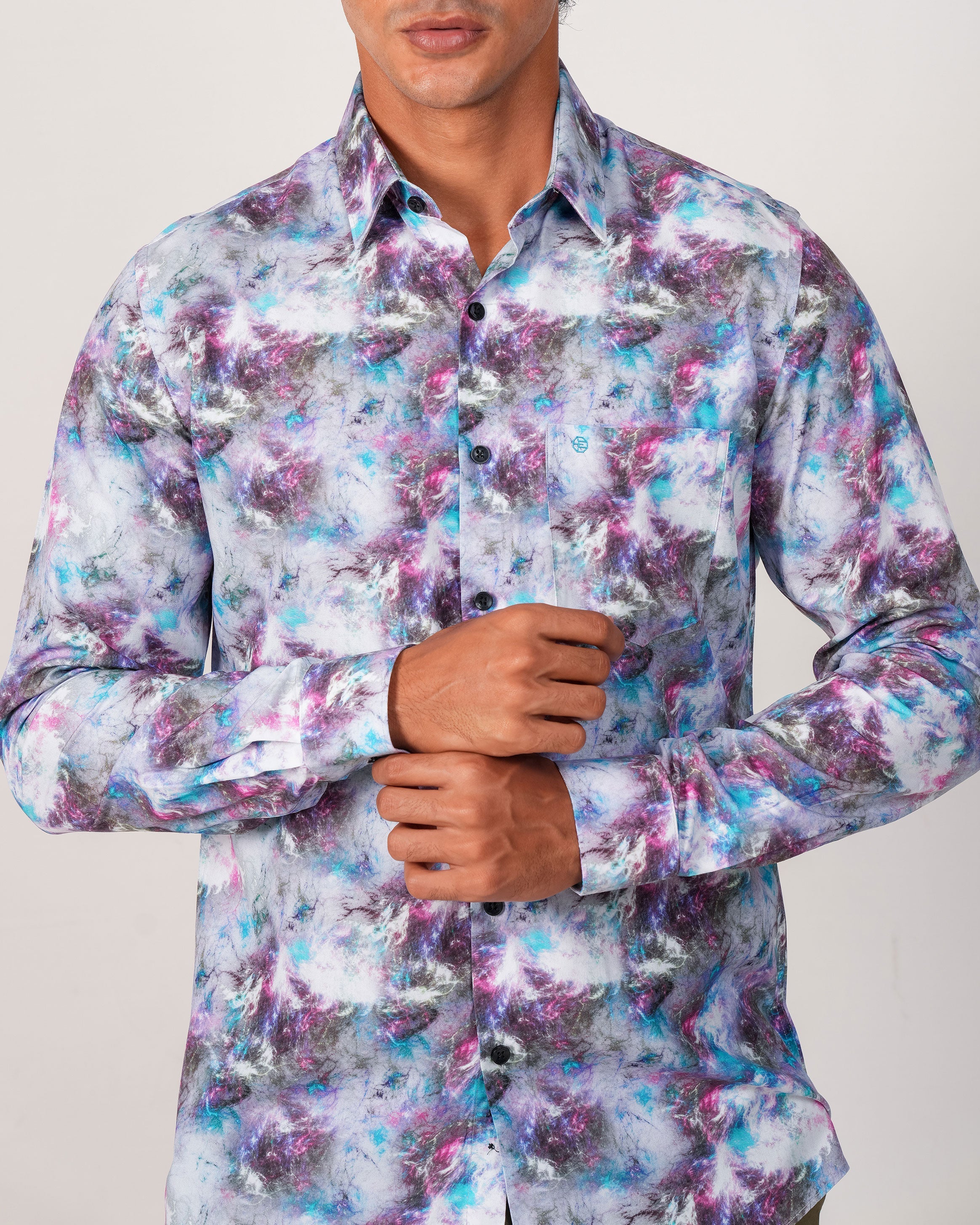 Emerald Evening Printed Slim Fit - Zephyr