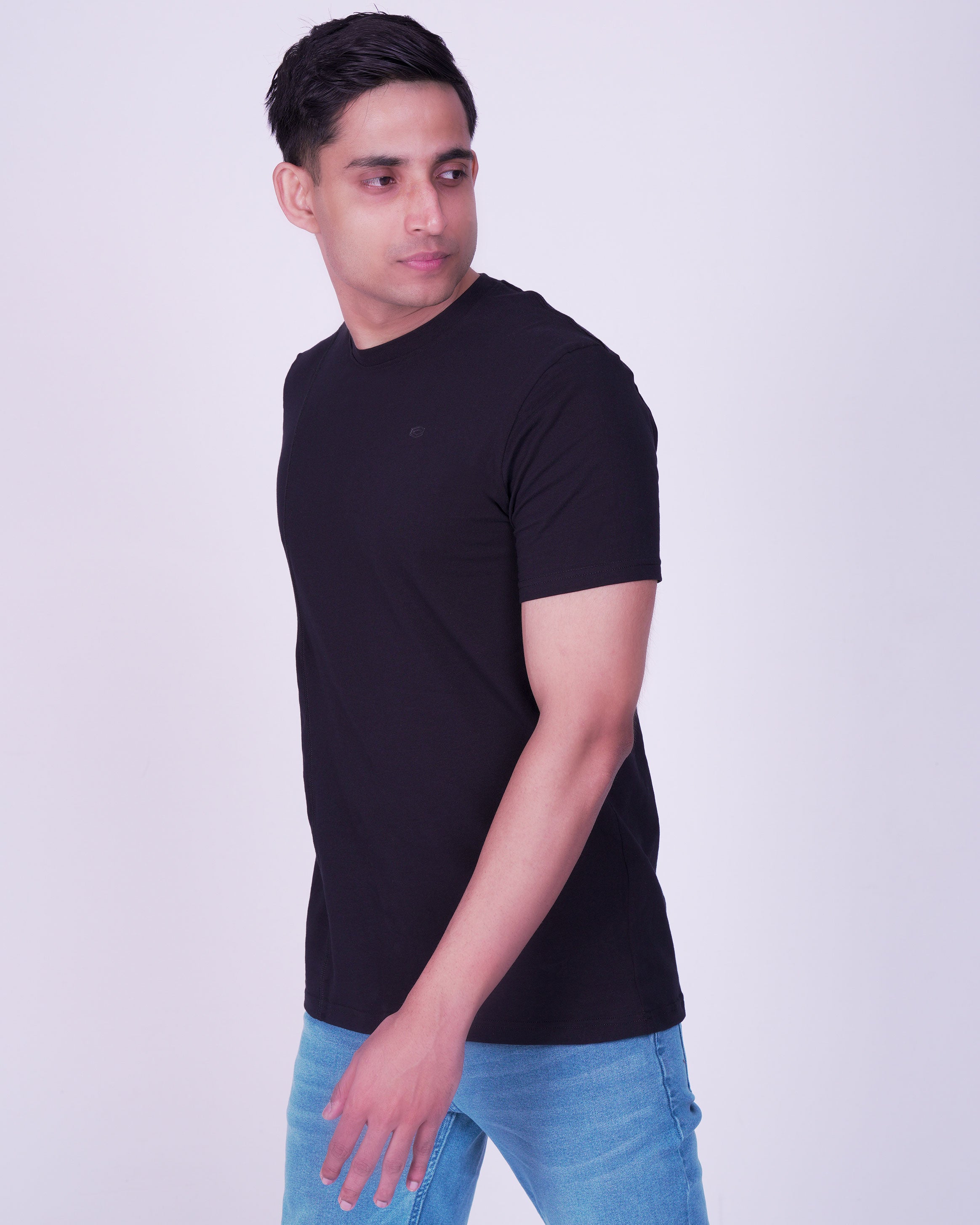 Emerald Crew Neck Slim Fit-Raven