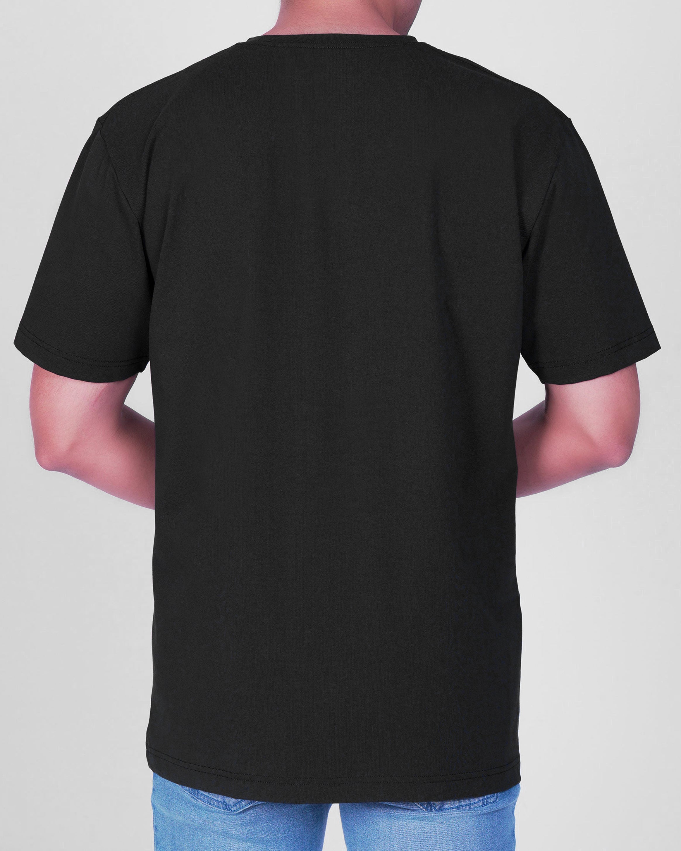 Emerald Oversized Plain Tee-Moonless Night