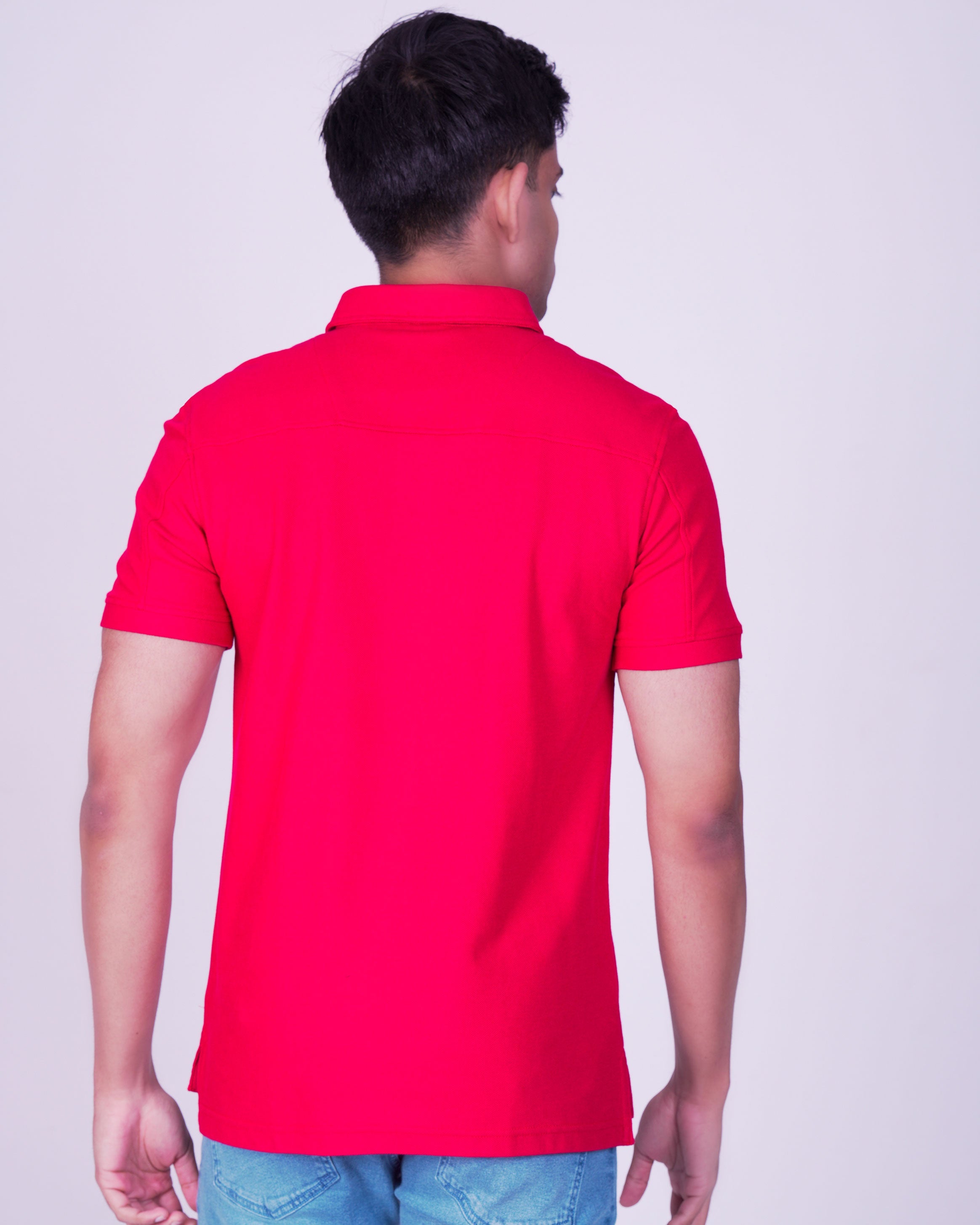 Emerald Polo Plain Slim Fit-Scarlet