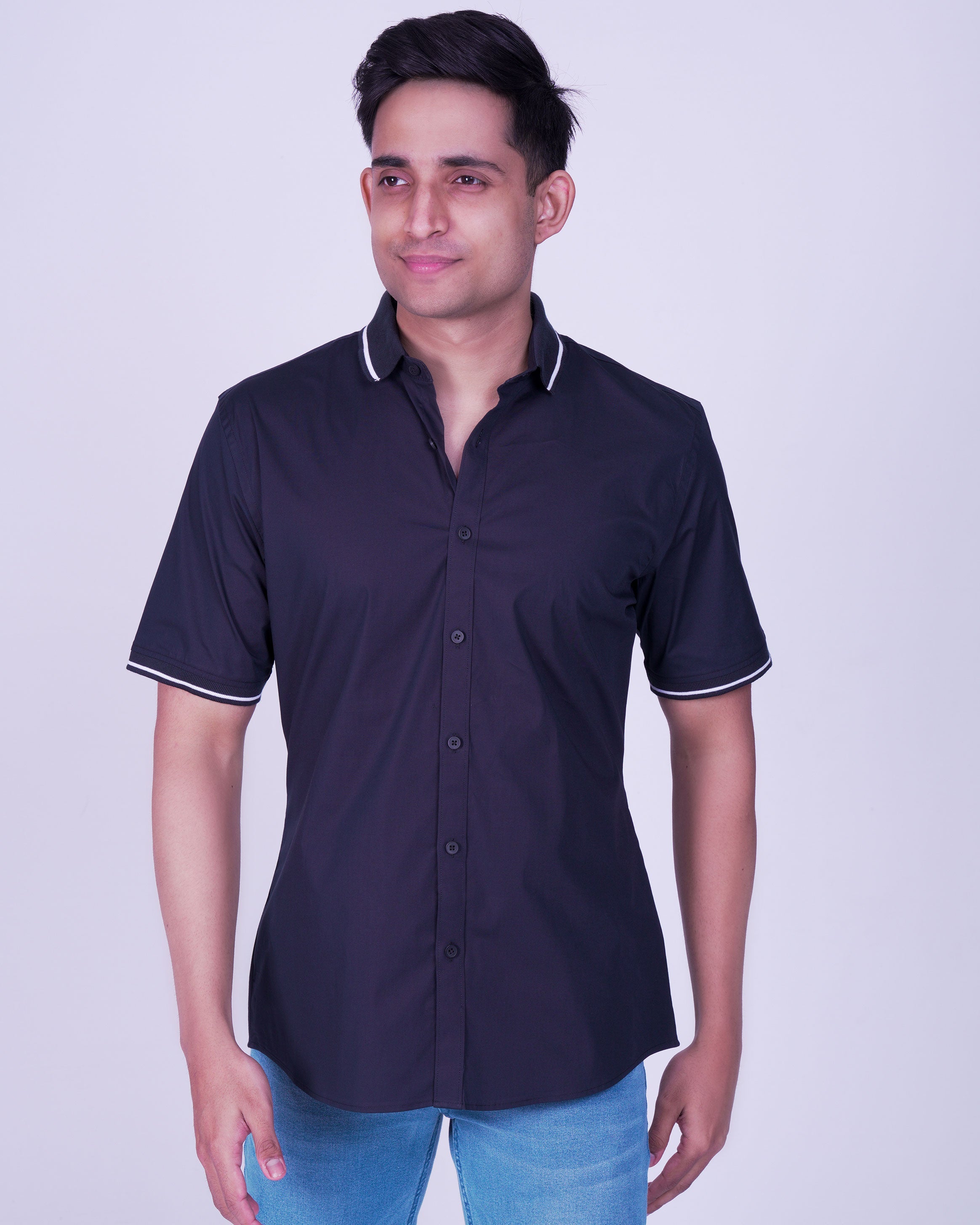 Emerald Polo Shirt Slim Fit-Navy