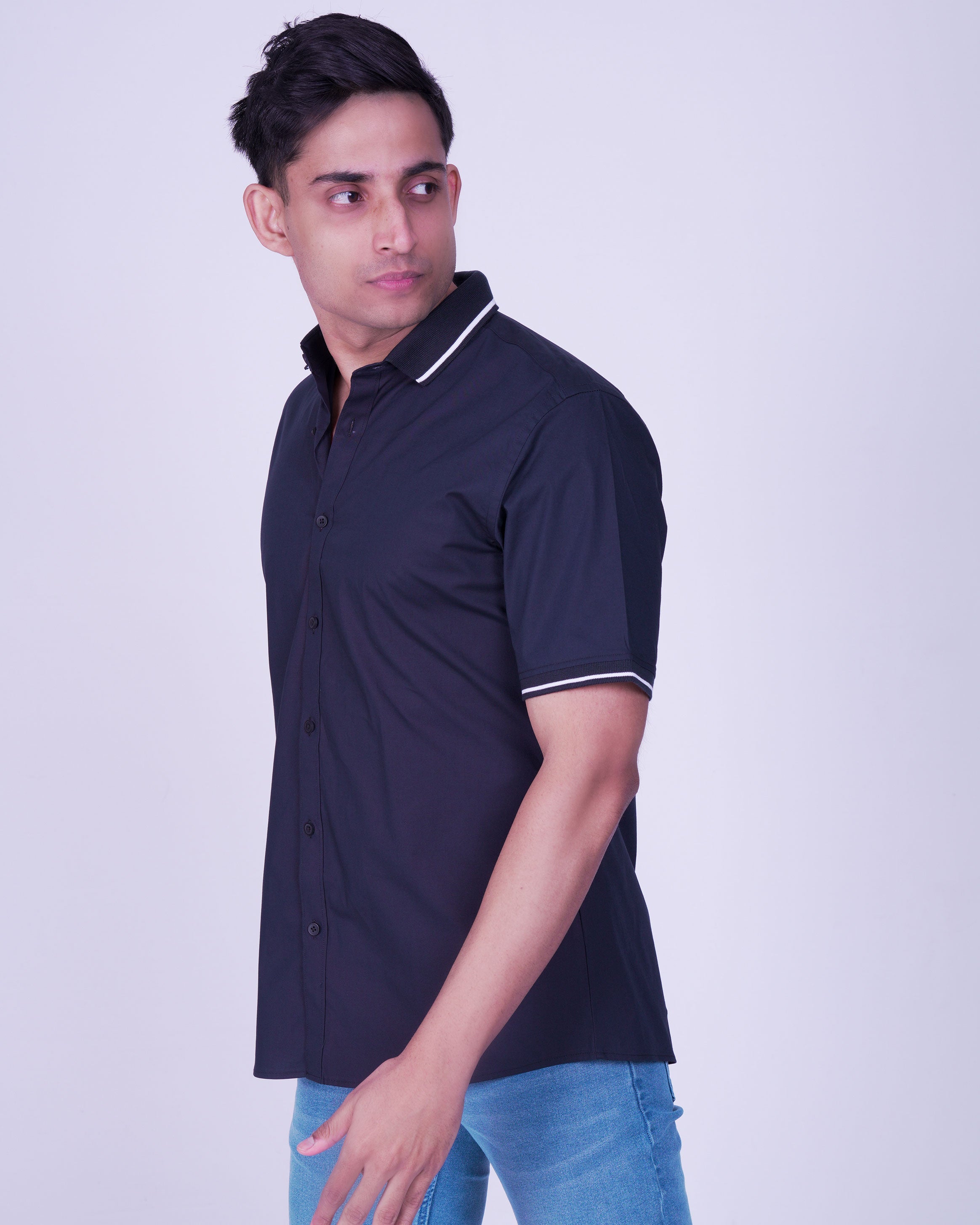 Emerald Polo Shirt Slim Fit-Navy