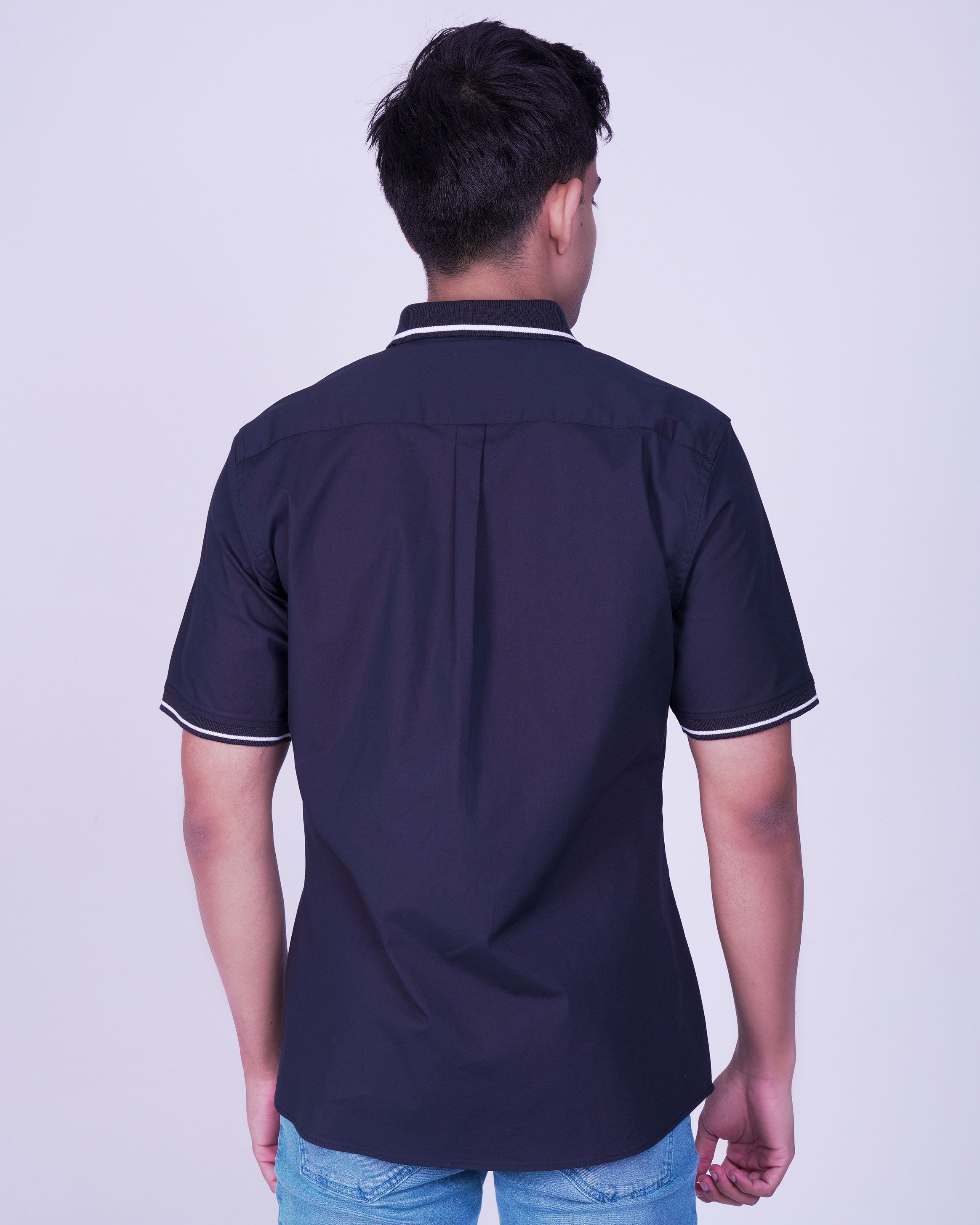 Emerald Polo Shirt Slim Fit-Navy