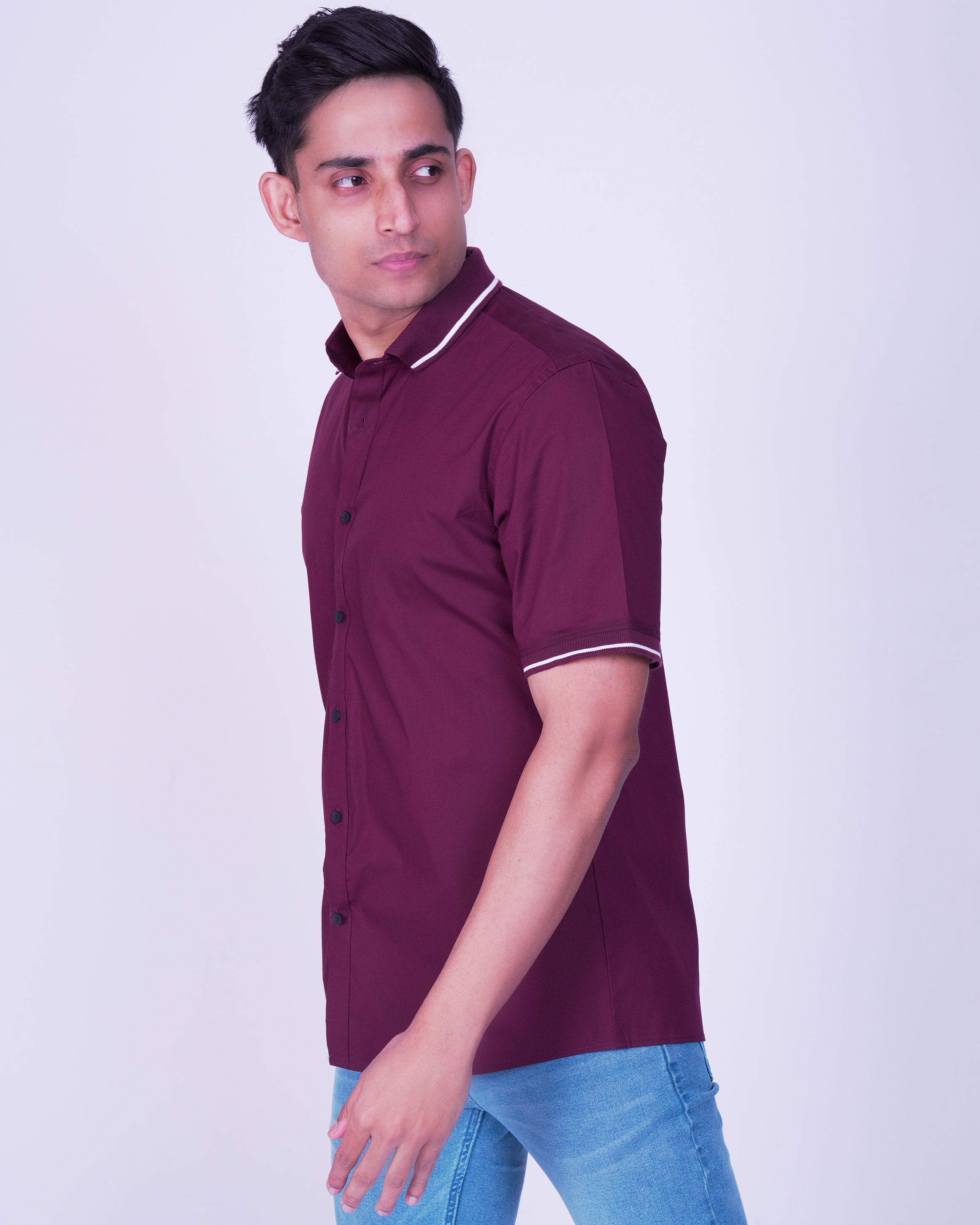 Emerald Polo Shirt Slim Fit-Windsor Wine
