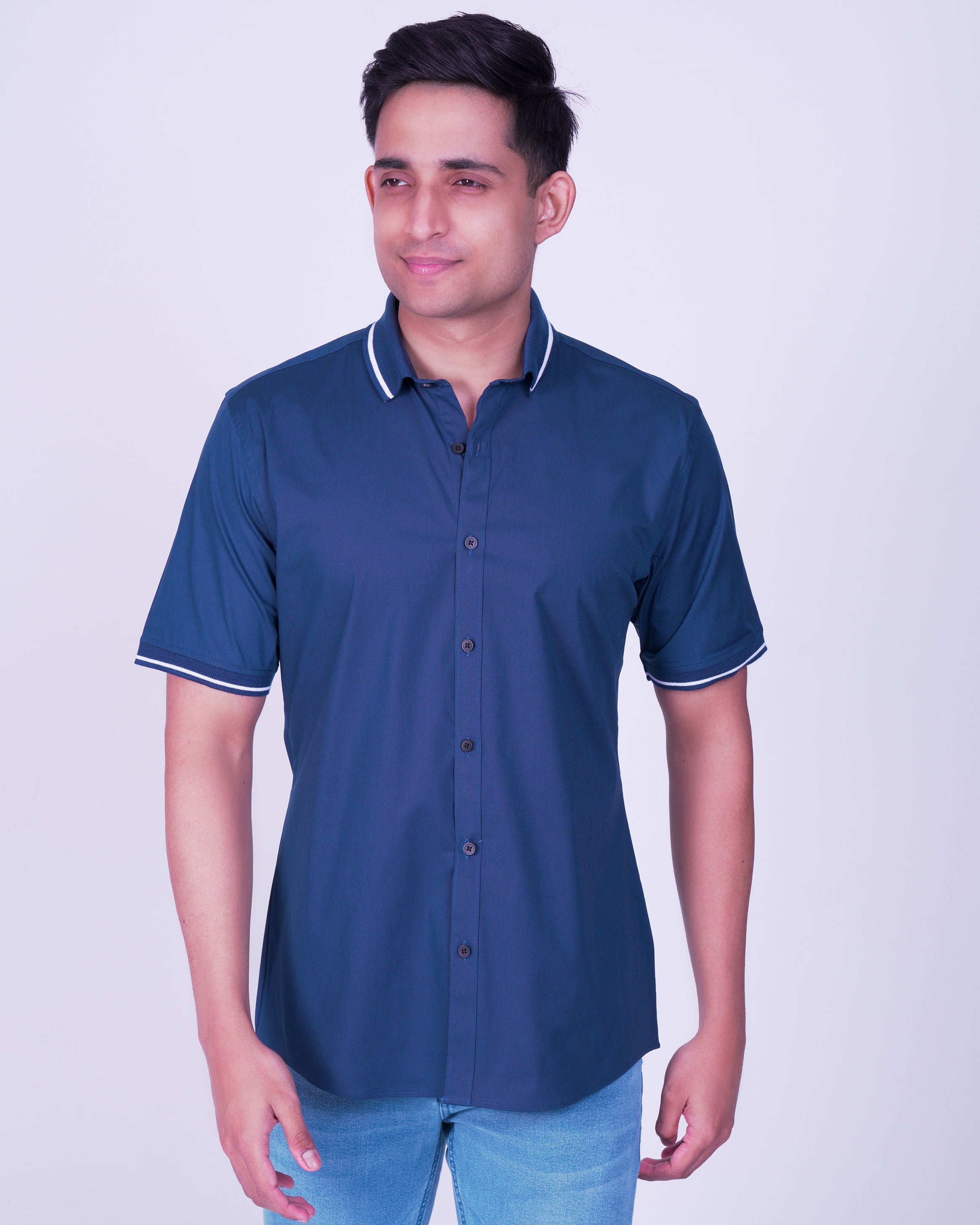 Emerald Polo Shirt Slim Fit-Midnight
