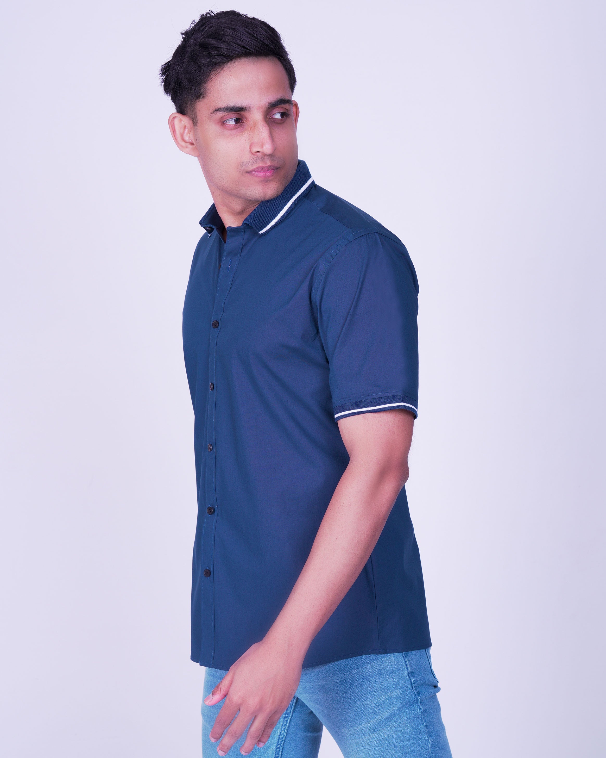 Emerald Polo Shirt Slim Fit-Midnight