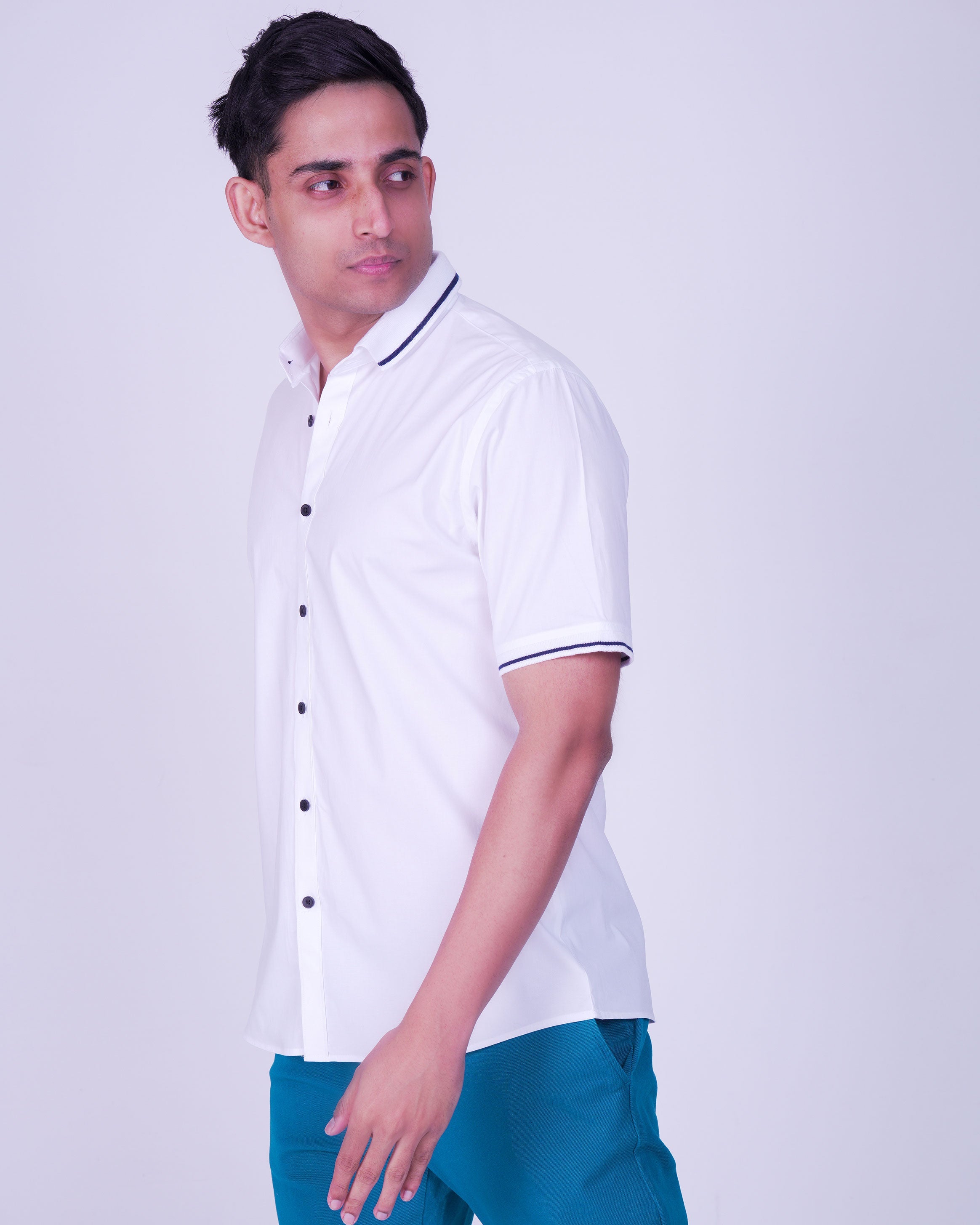 Emerald Polo Shirt Slim Fit-Snow White