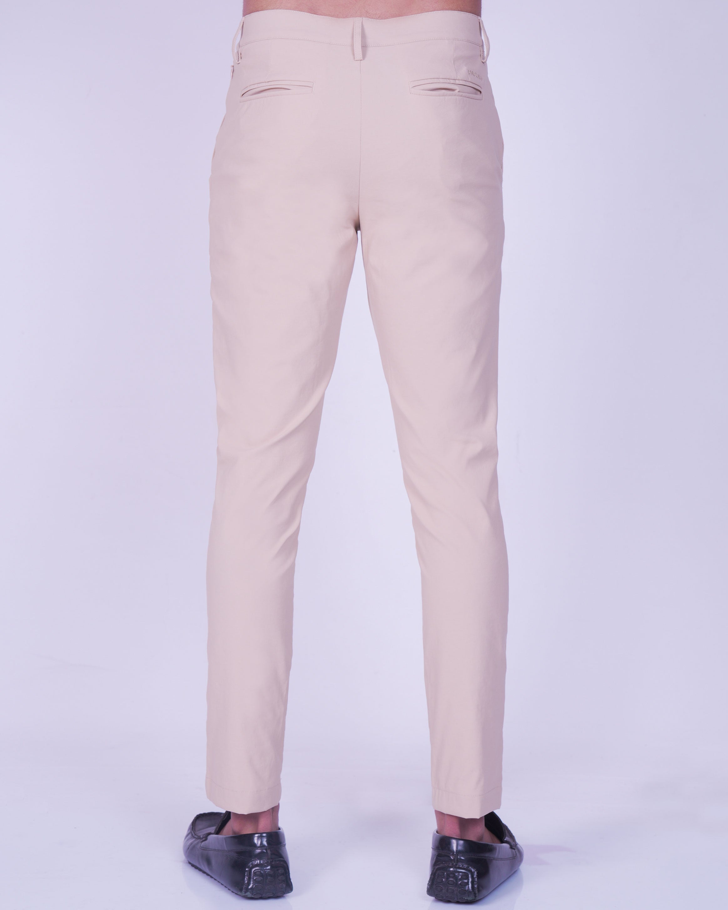 Emerald Utilitech Chino Plain Slim Fit-Beige