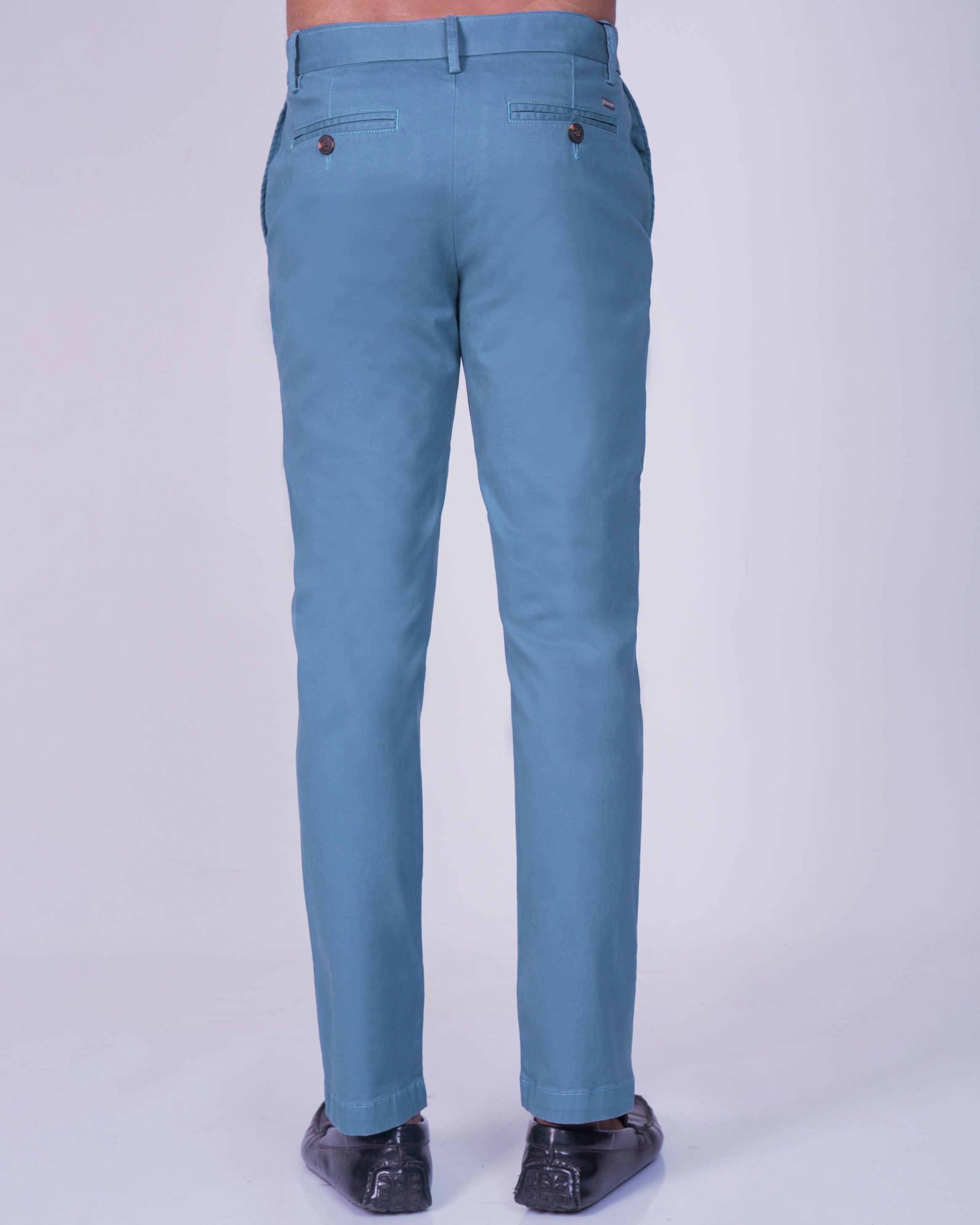 Emerald Chino Z Plain Slim Fit-Cloisonne Blue