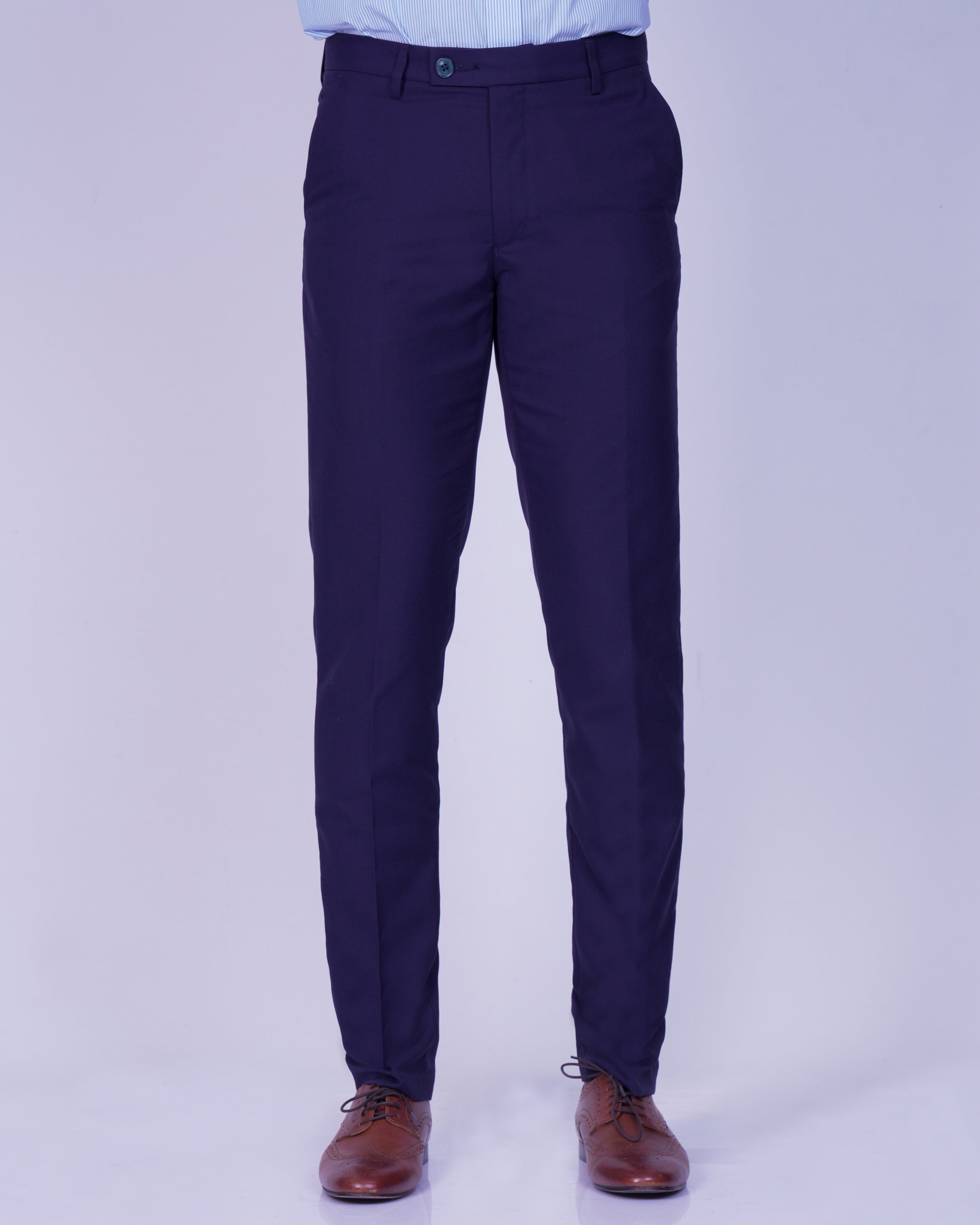 Emerald Formal Trouser Plain Ultra Slim Fit-Astral Aura