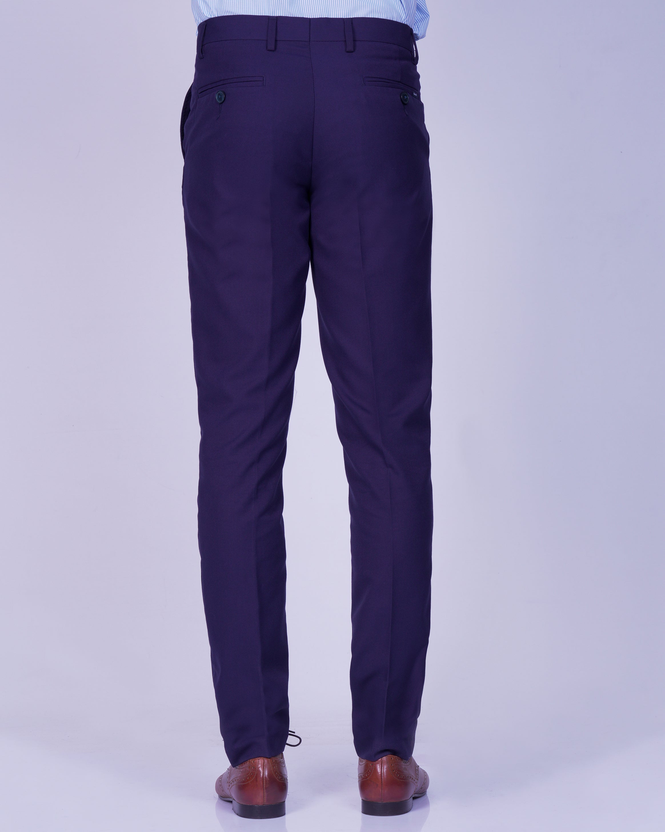 Emerald Formal Trouser Plain Ultra Slim Fit-Astral Aura
