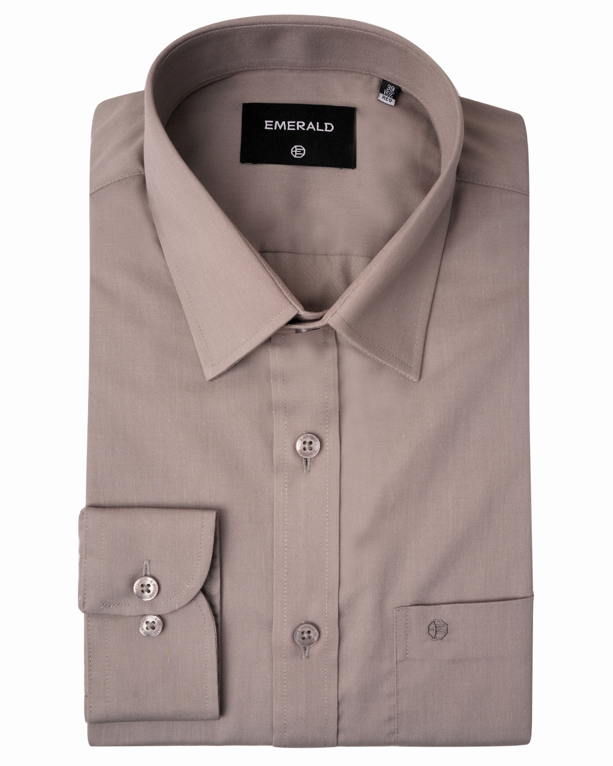 Emerald Formal Plain Regular Fit - Ash