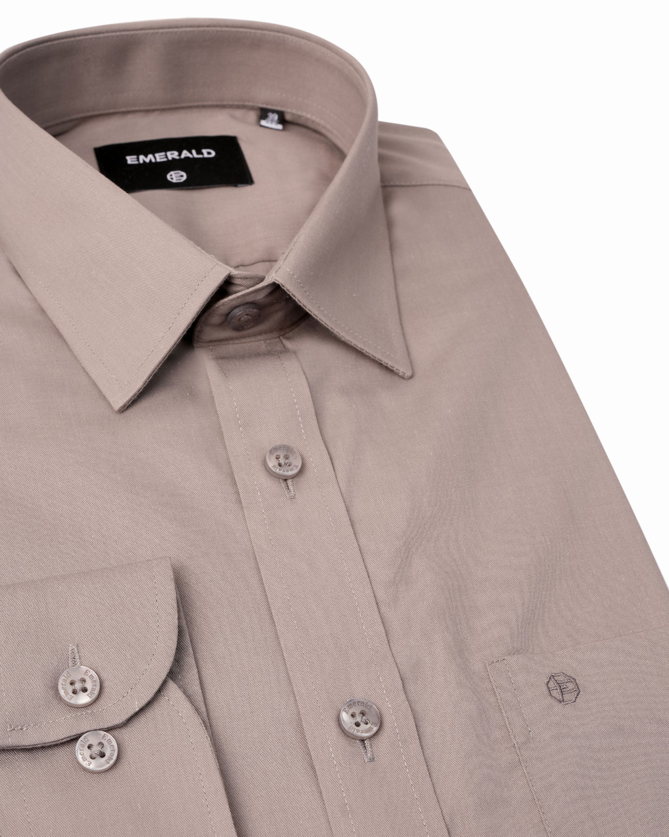 Emerald Formal Plain Regular Fit - Ash