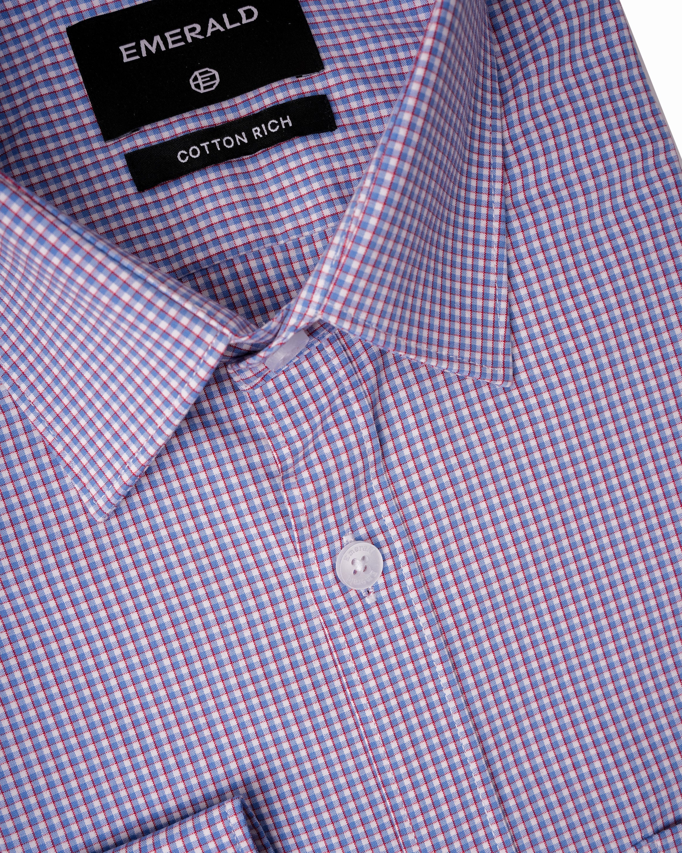 Emerald Formal Checks Slim Fit - Meadow Mauve