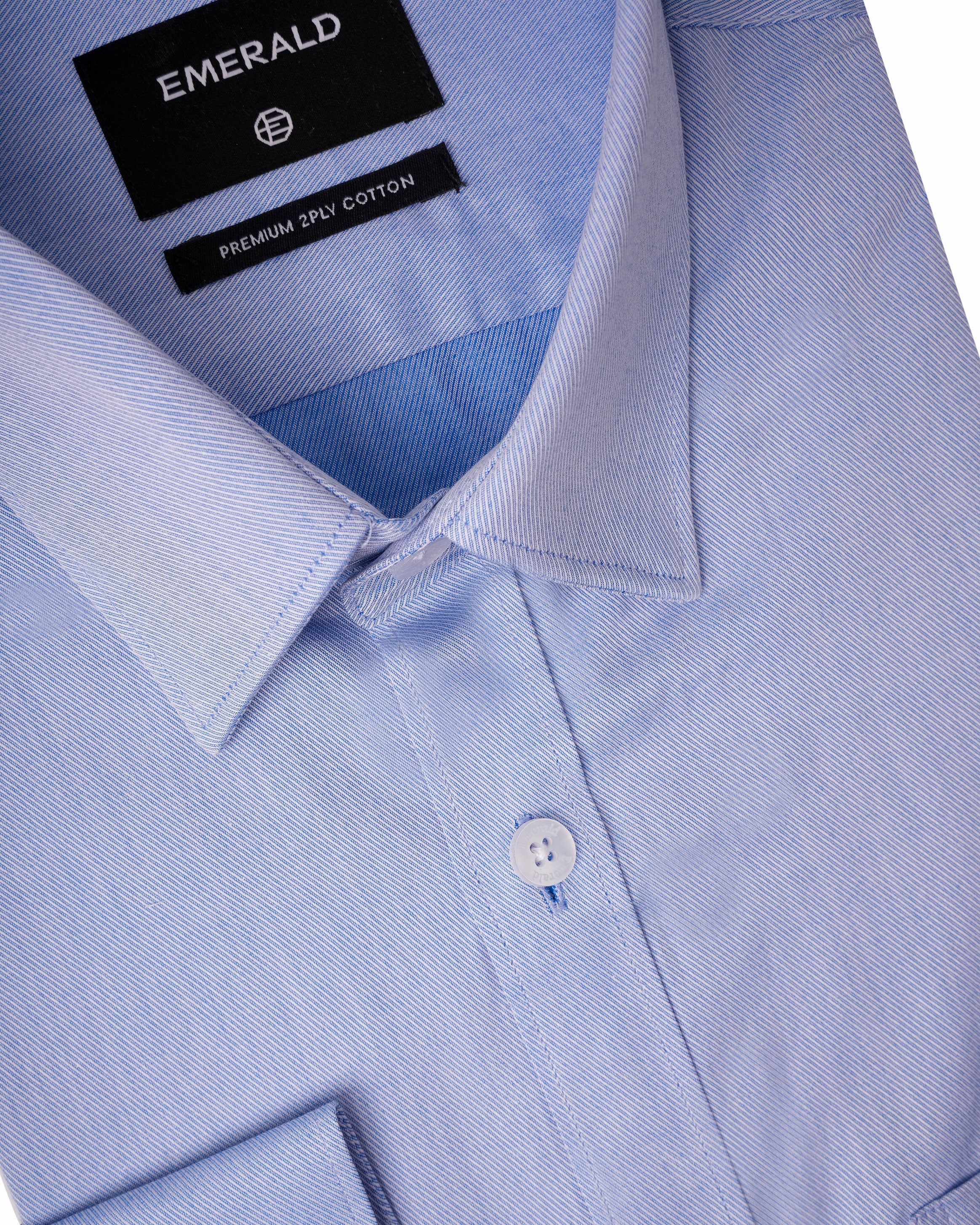 Emerald Formal Plain Slim Fit - Baby Blue