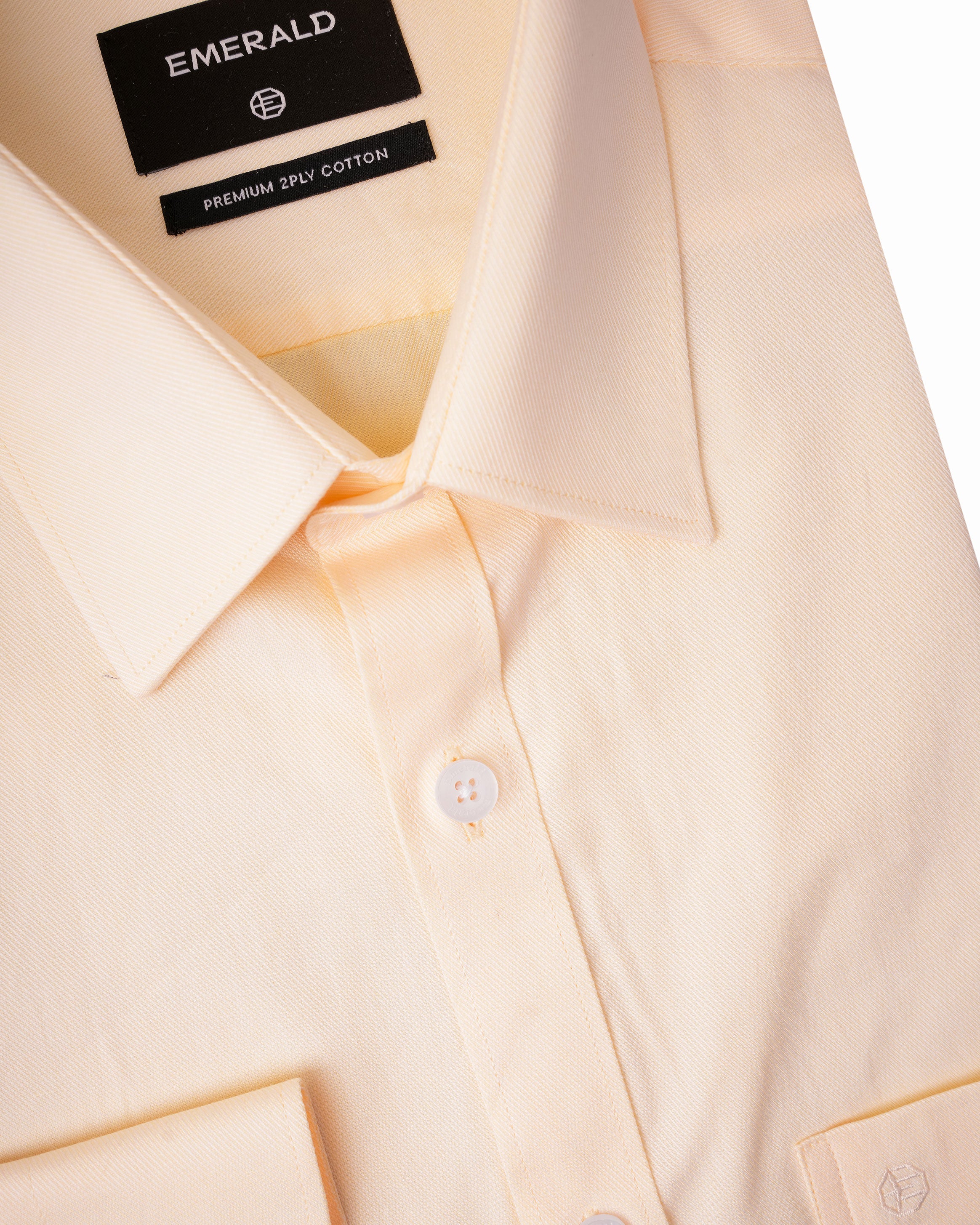 Emerald Formal Plain Slim Fit - Cream Gold