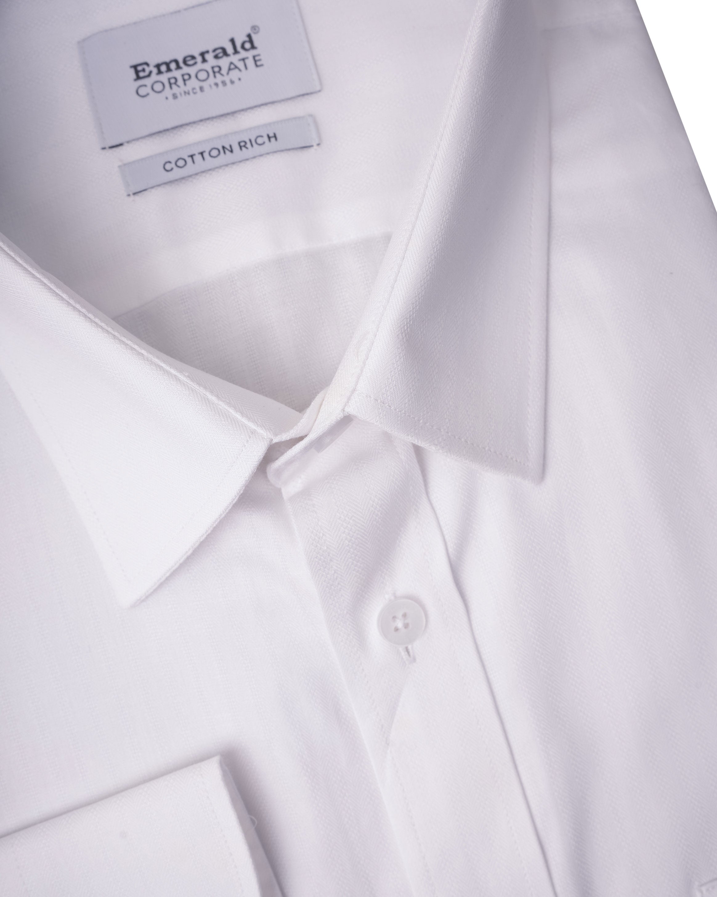 Emerald Corporate Dobby Regular Fit - Egret