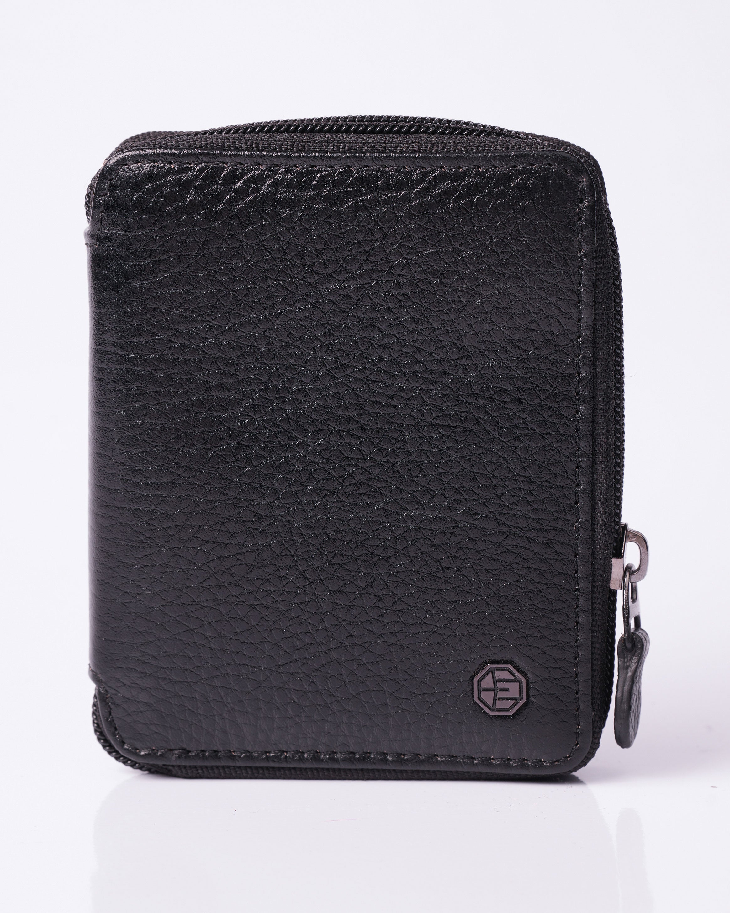 Emerald BI-Fold Wallet Zipper-Black