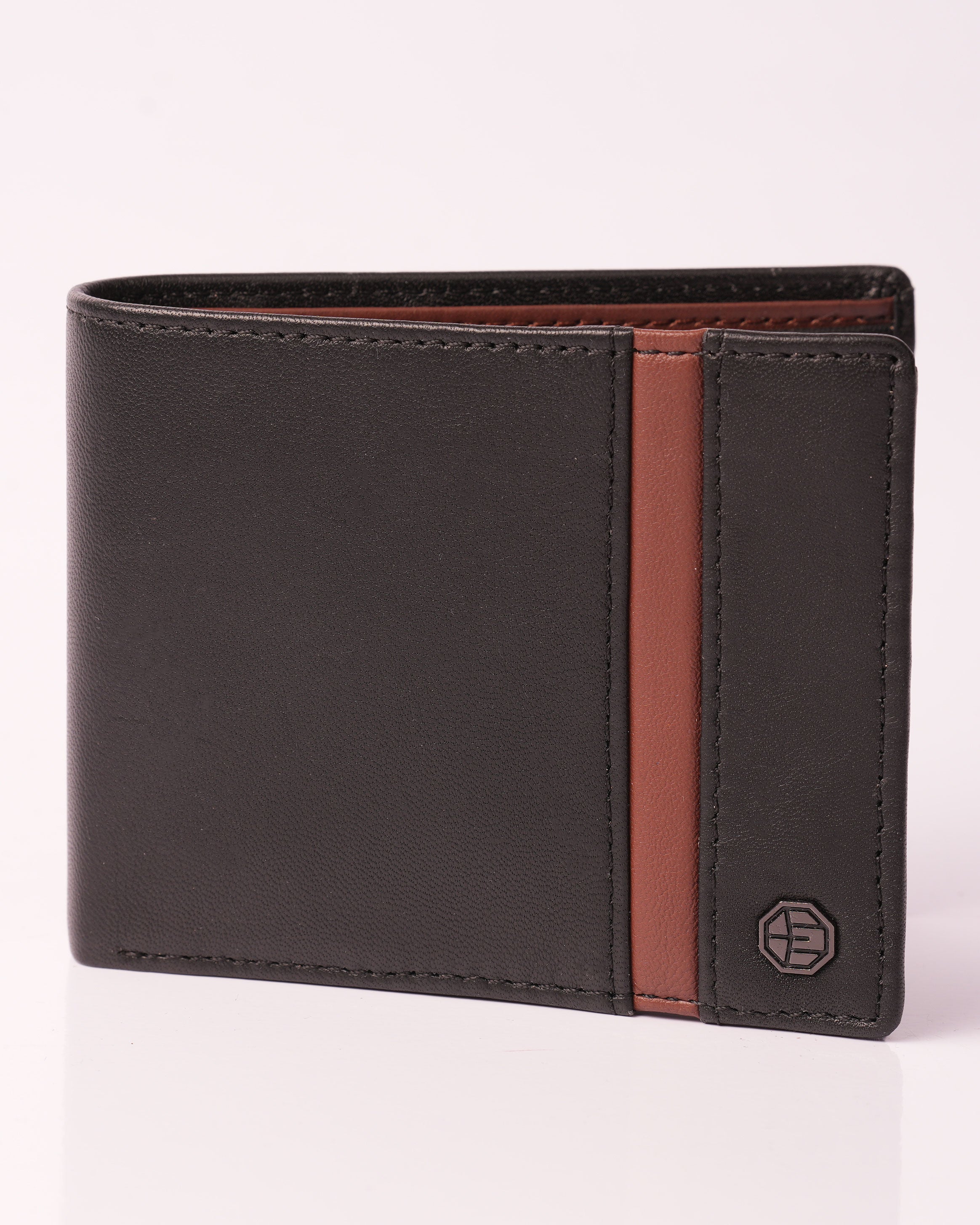Emerald BI-Fold Wallet-Black & Brown