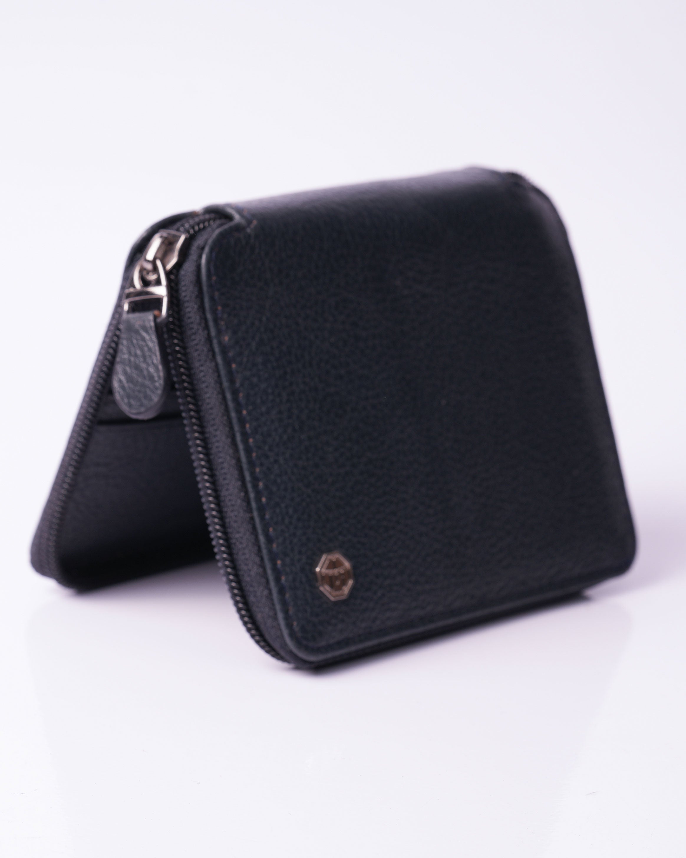 Emerald BI-Fold Wallet Zipper-Blue