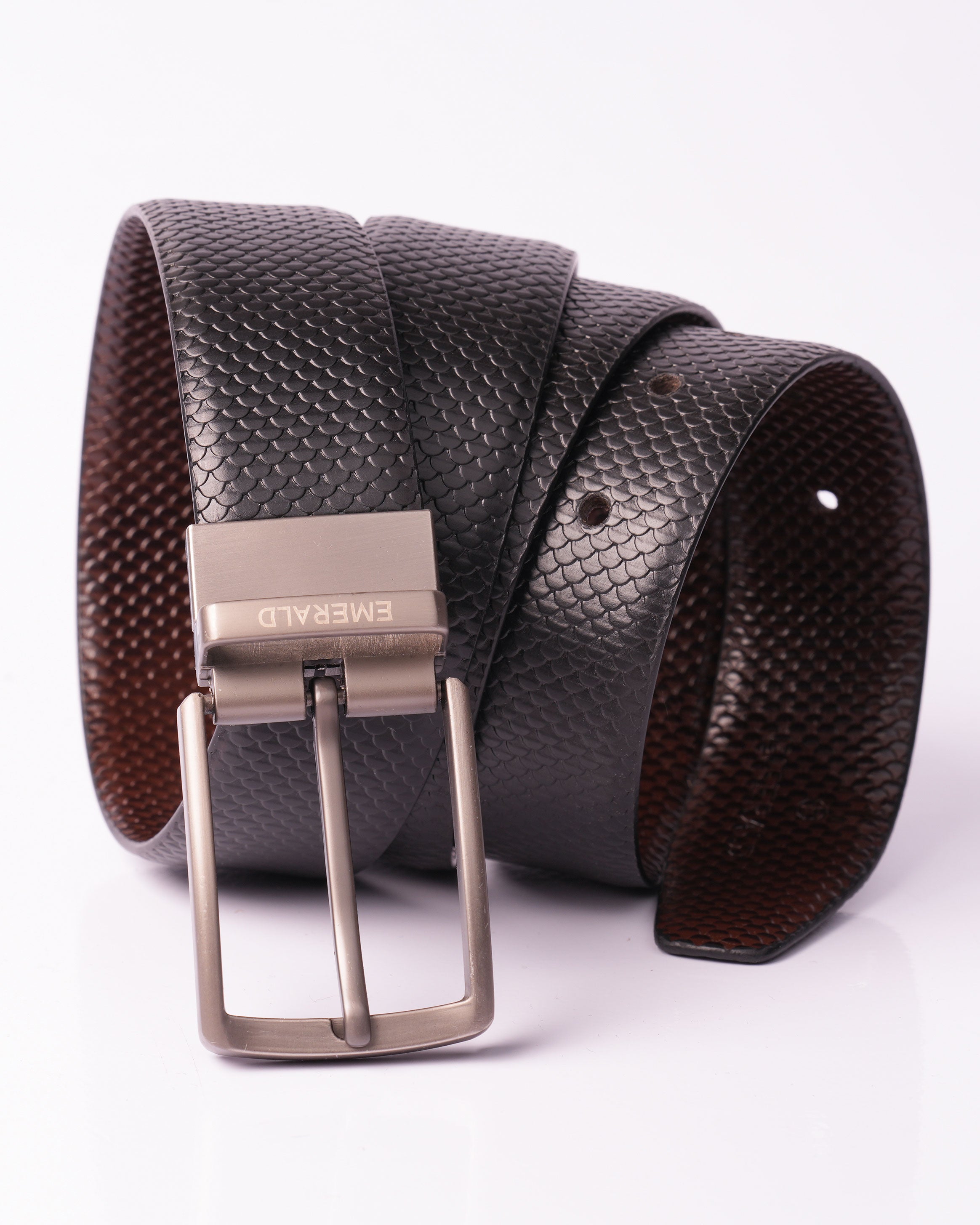 Emerald Reversible Belt - Black & Brown
