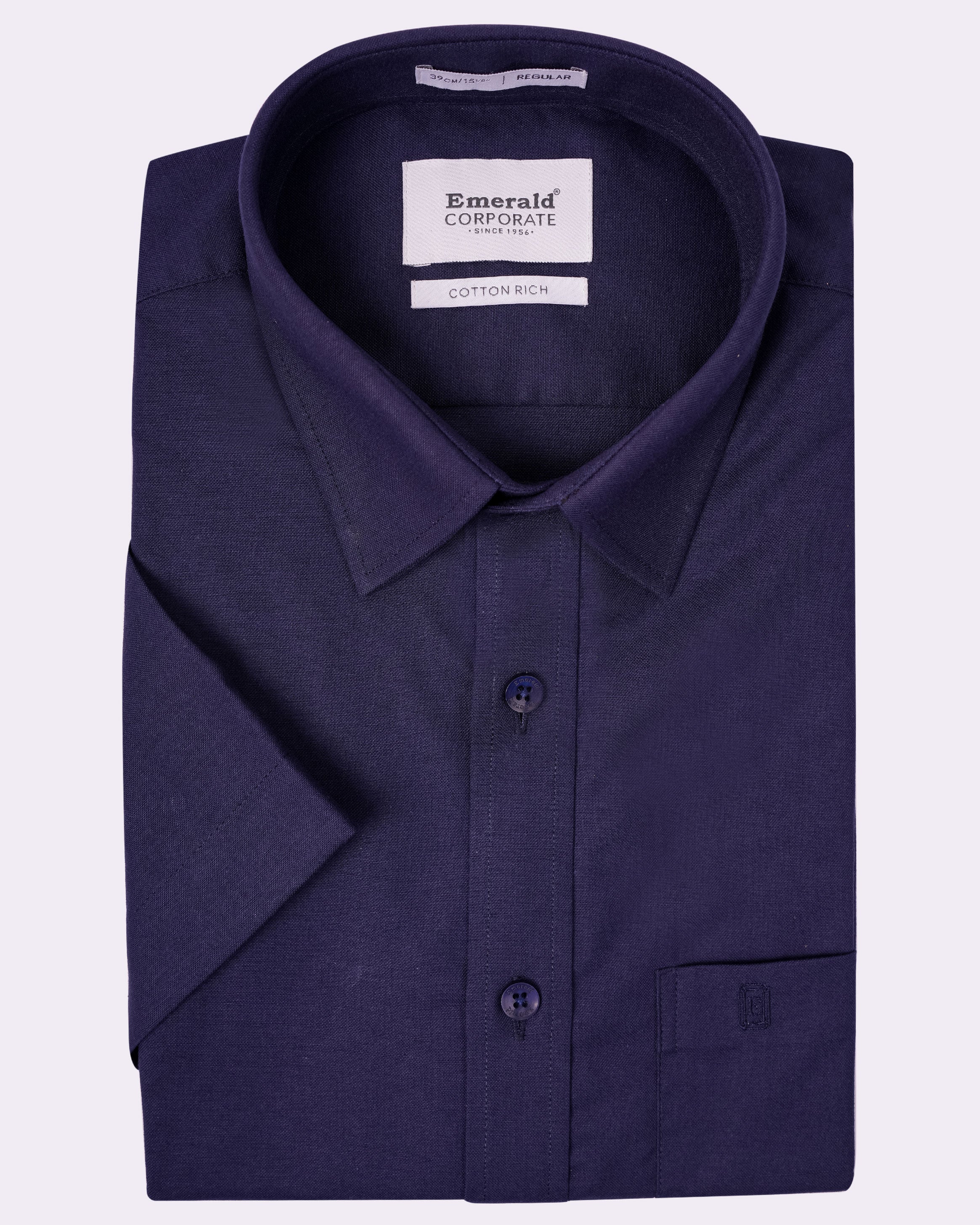 Emerald Corporate Oxford Regular Fit - Navy