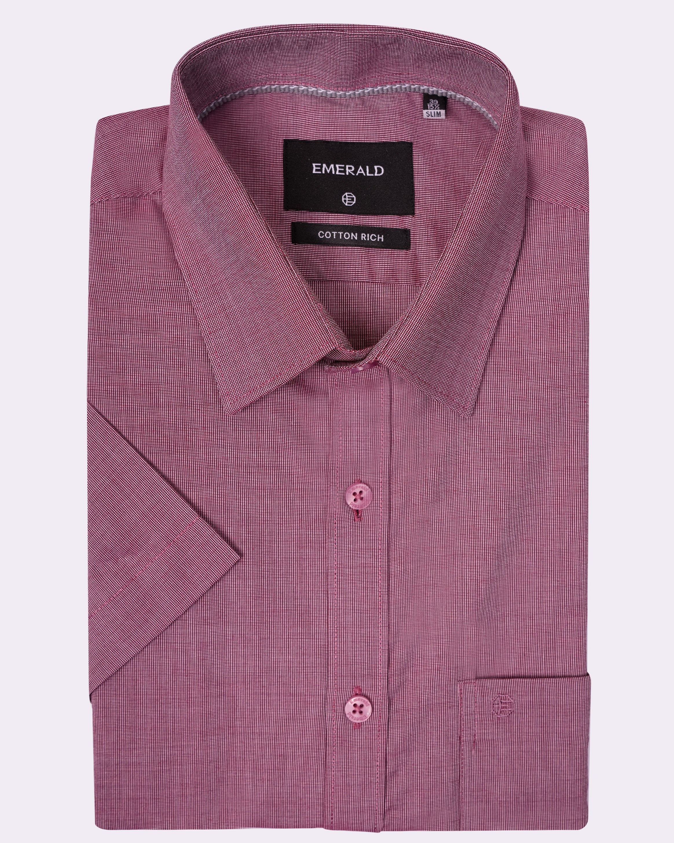 Emerald Corporate Tril A Fil Slim Fit - Bright Rose
