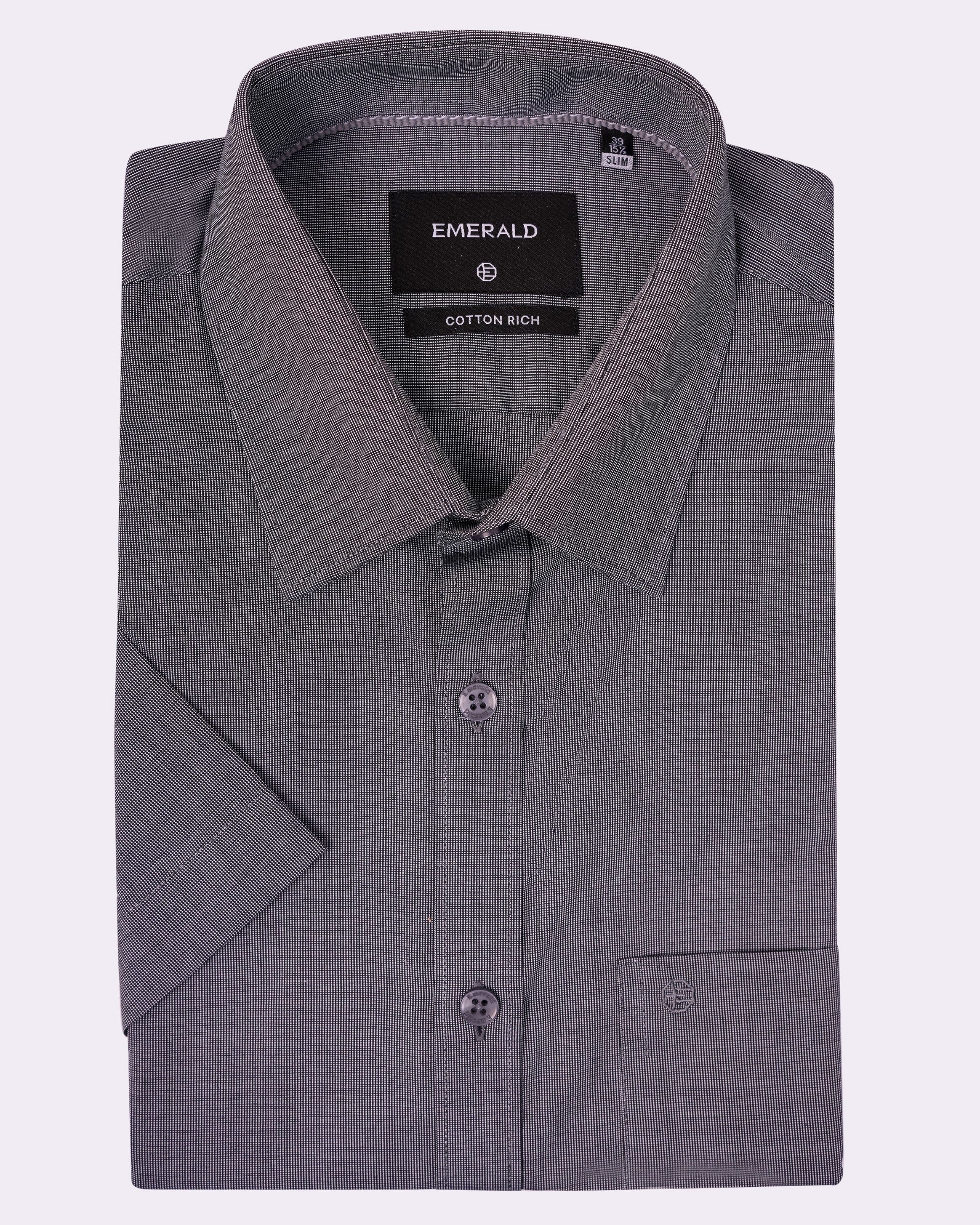 Emerald Corporate Tril A Fil Slim Fit - Black